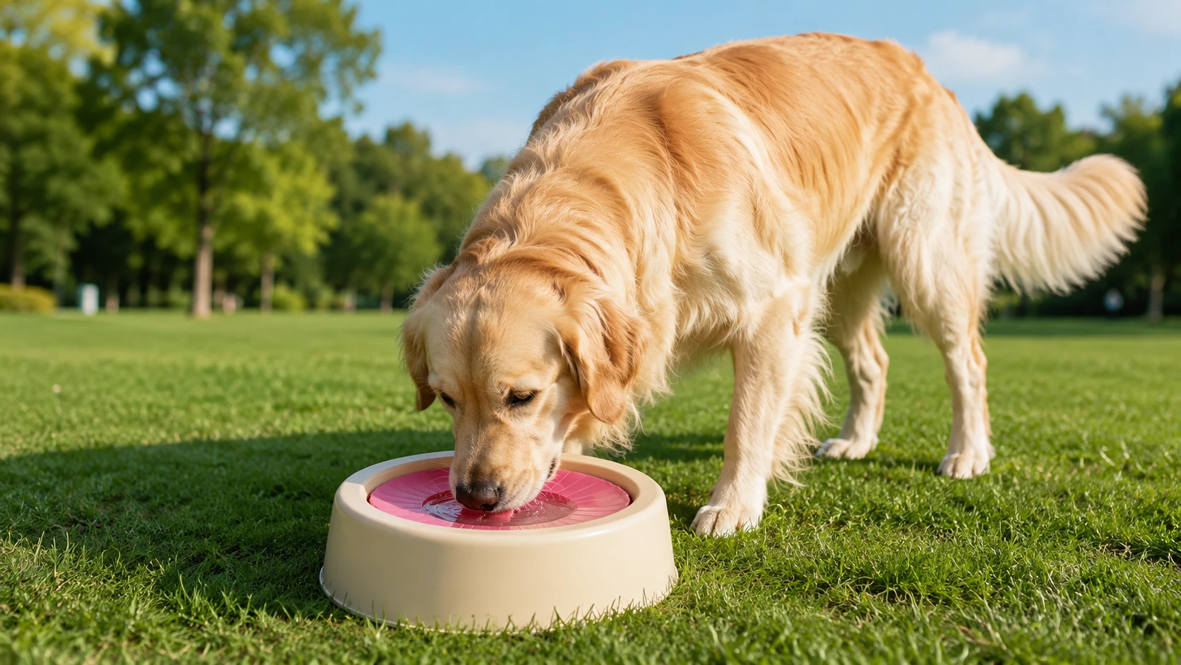 GuardHound Floating Dog Water Fountain · Anti-Dry Burn Design · GuardHound DOG