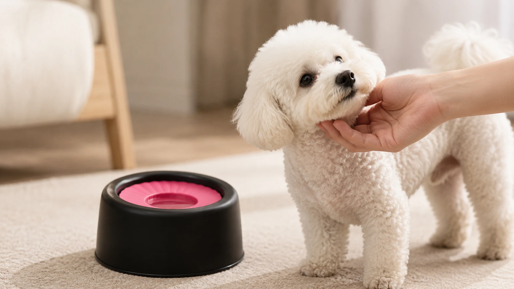 GuardHound Floating Dog Water Fountain · Morning Light and Fresh Water · GuardHound DOG