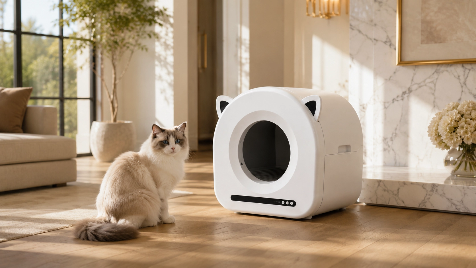 Cat Ear Smart Self-Cleaning Litter Box · GuardLynx
