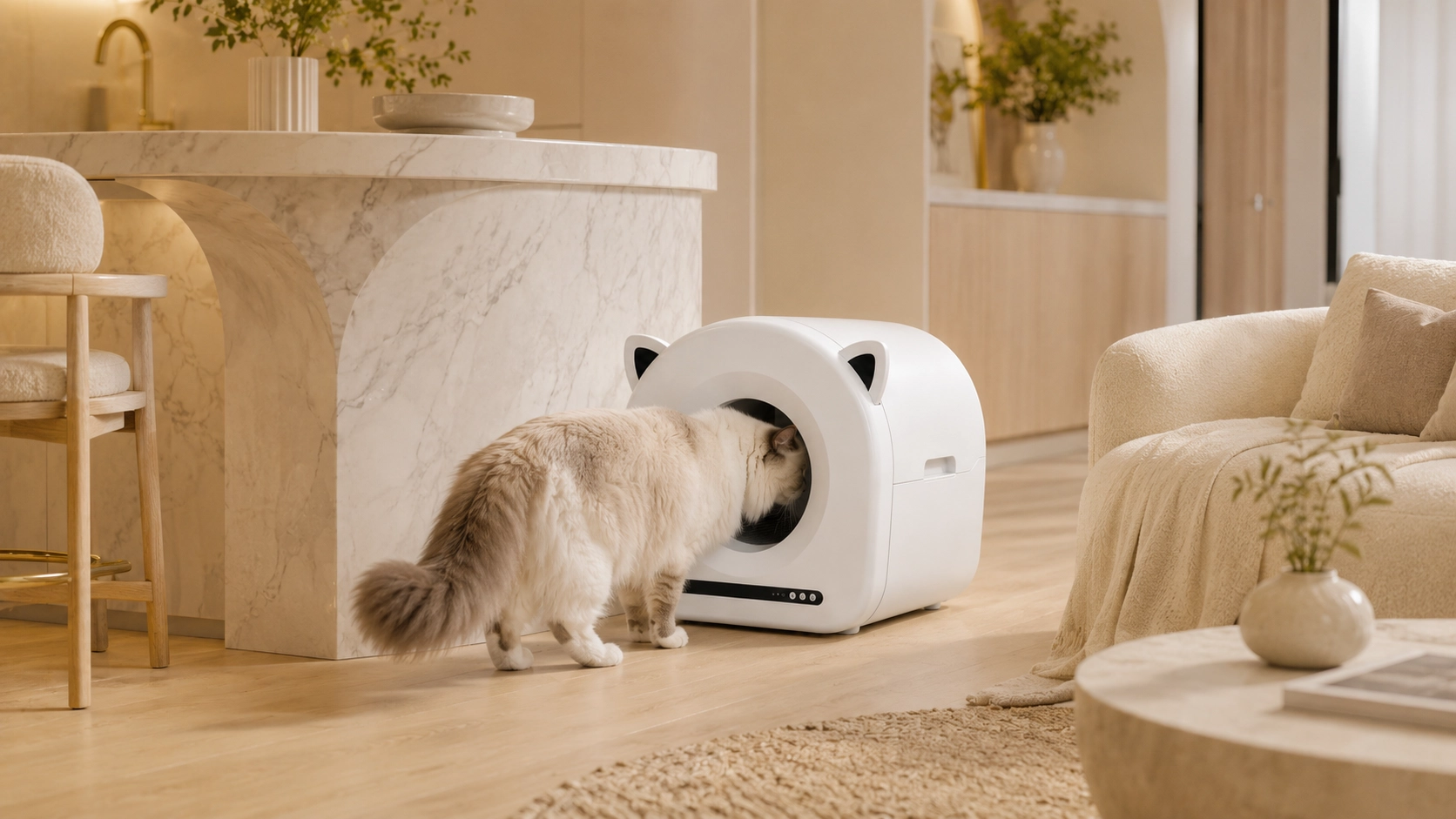 Cat Ear Smart Self-Cleaning Litter Box · Morning Light Companion · GuardLynx
