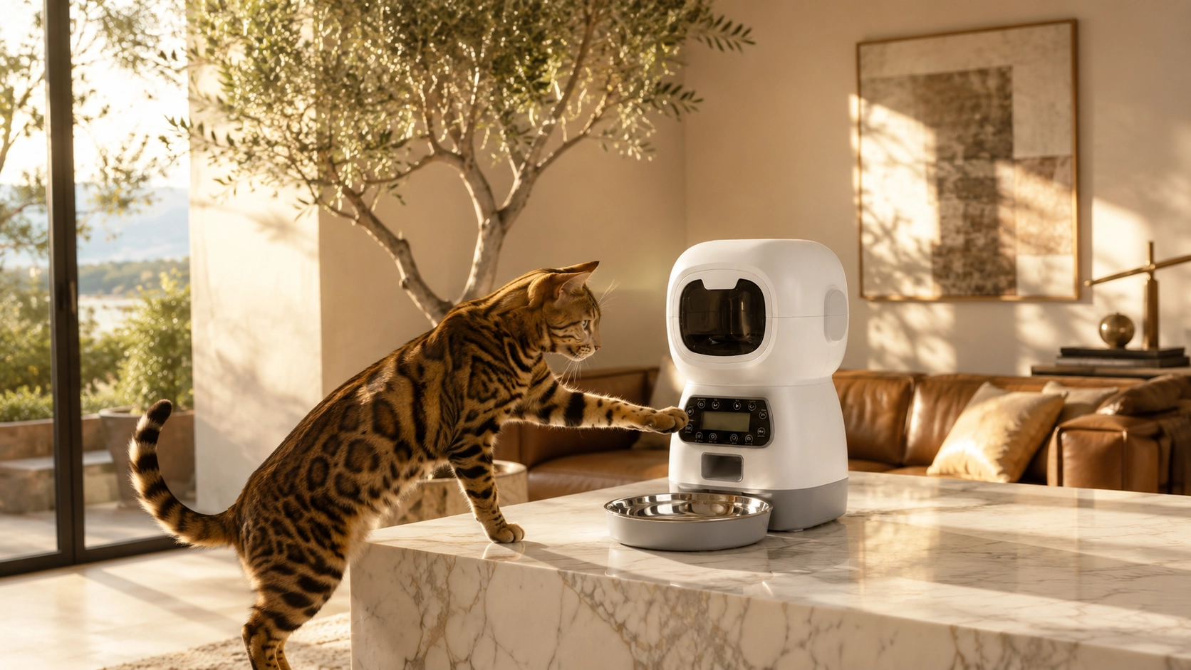 RoboPaws Smart Button Pet Feeder · Afternoon Playful Snack · GuardLynx