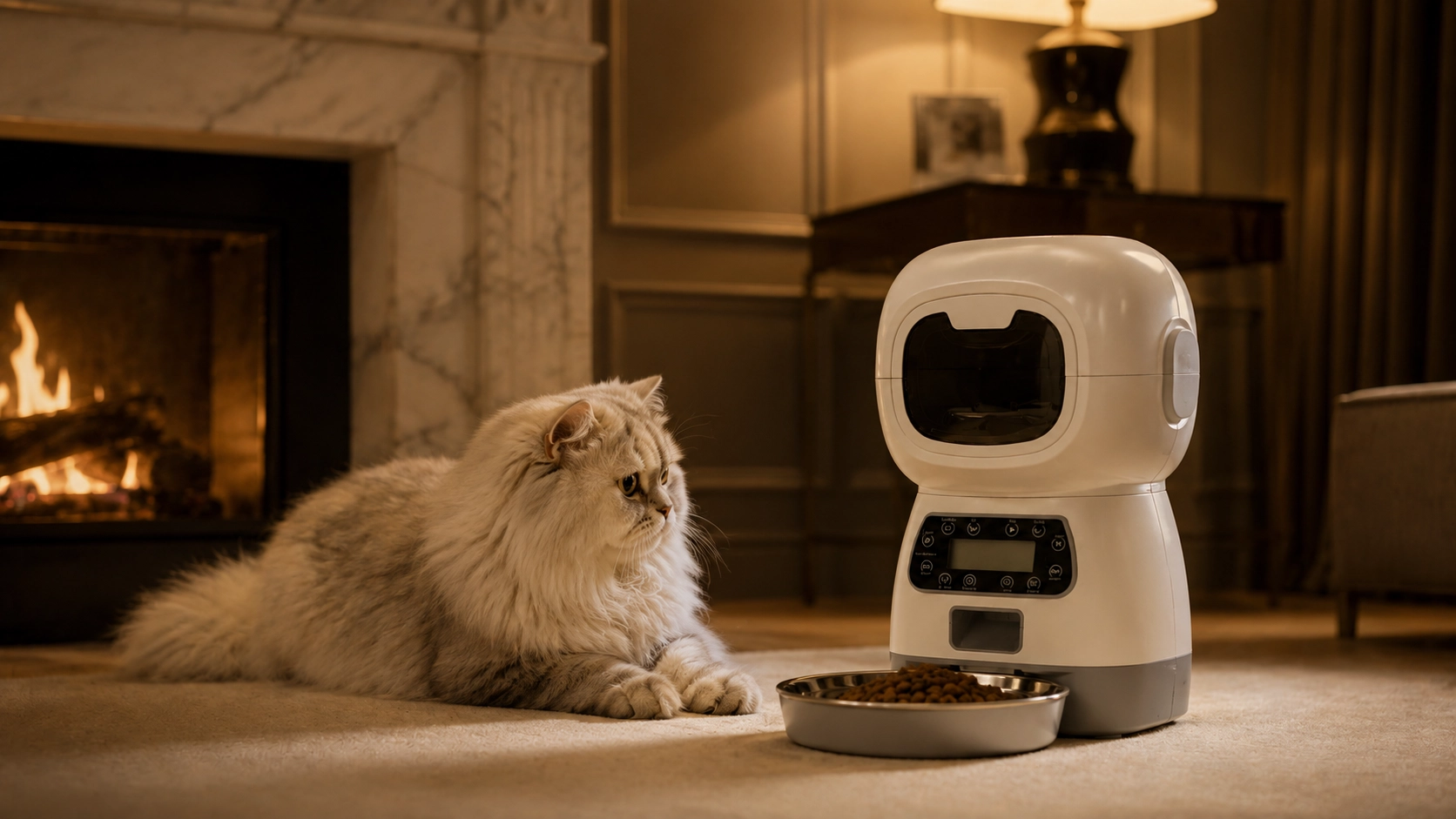 RoboPaws Smart Button Pet Feeder · Evening Cozy Watch · GuardLynx