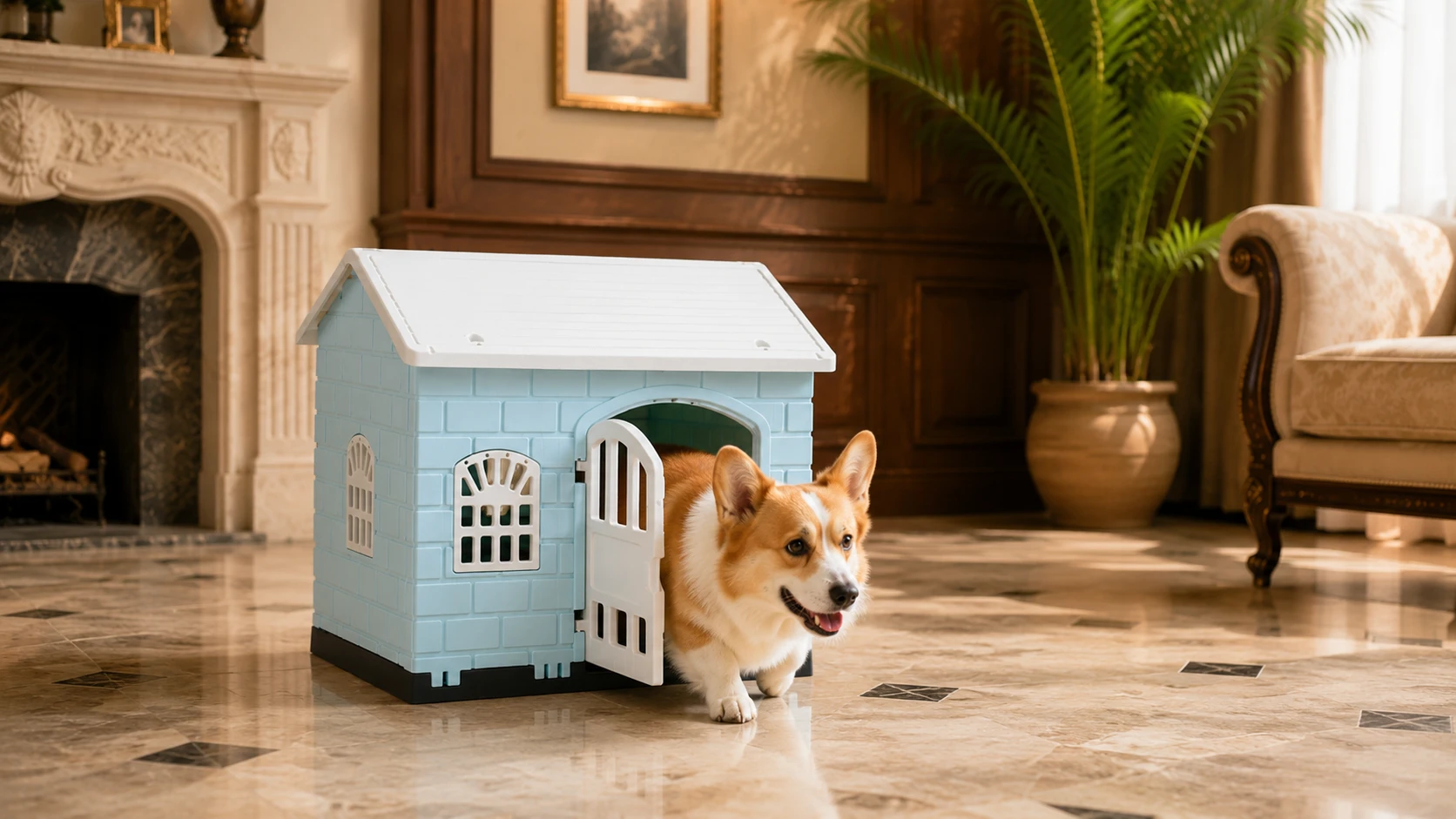 All-Season Dog House for Small to Medium Breeds · All-Season Comfort · GuardHound DOG