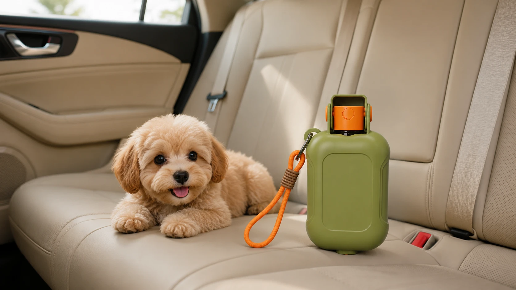 Portable Pet Water Bottle with Leak-Proof Design · Durable plastic construction · GuardHound DOG