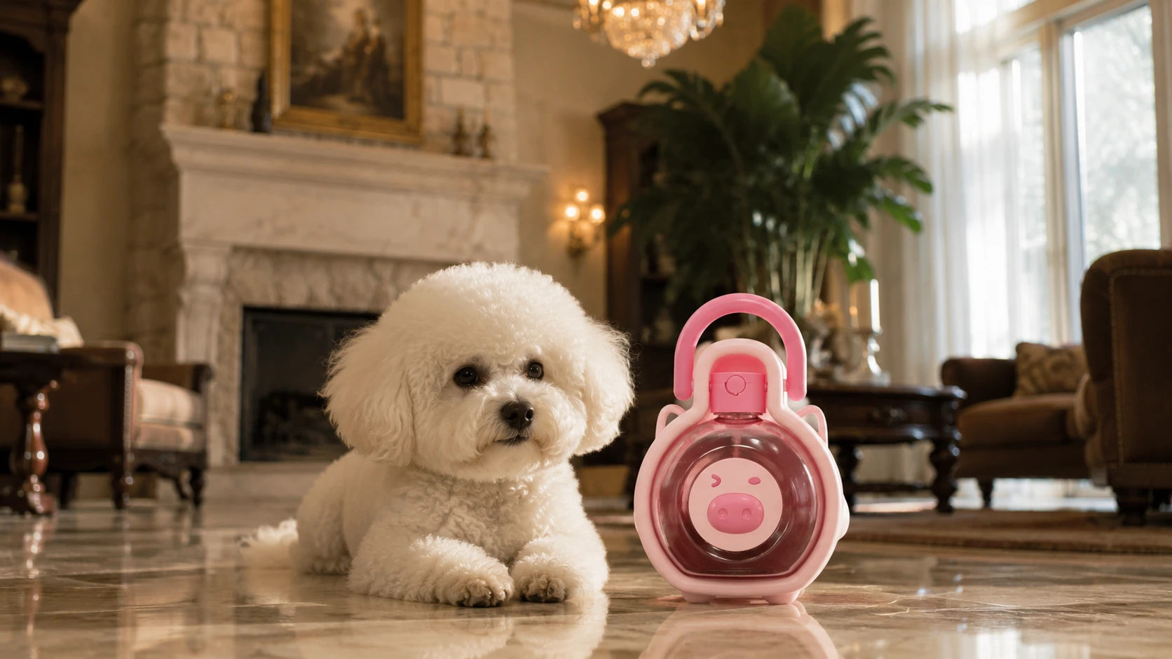Bean Pig Folding Portable Dog Water Bottle · GuardHound DOG