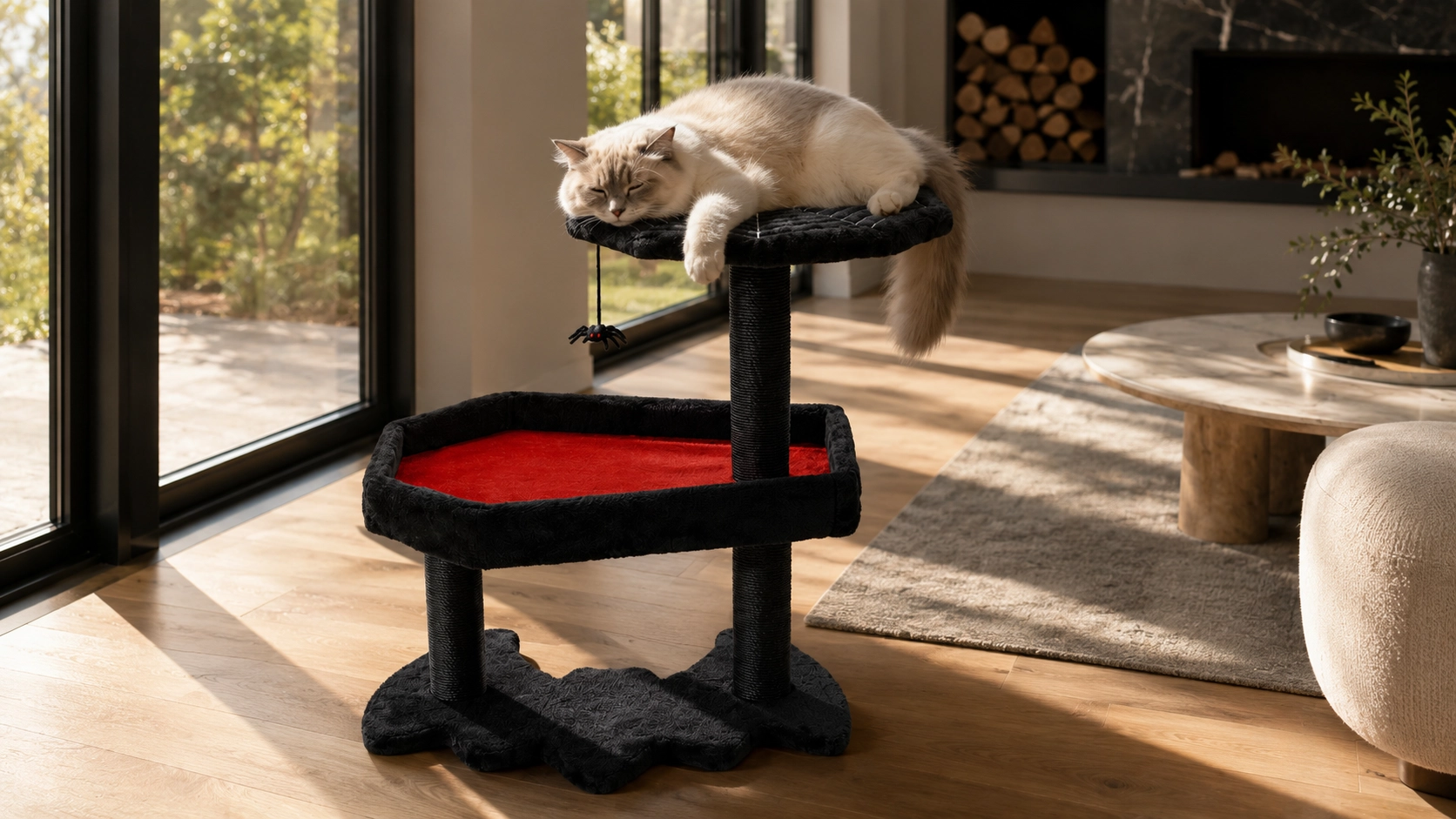 Halloween Cat Tree Tower with Cozy Perches · Midnight Bat · GuardLynx