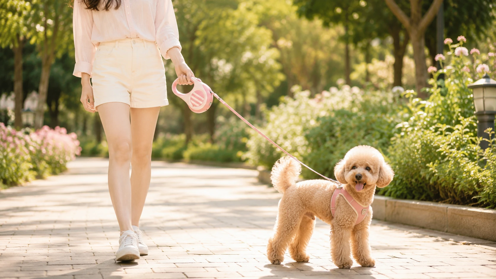 Retractable Dog Leash with One-Button Brake · One-Button Brake · GuardHound DOG