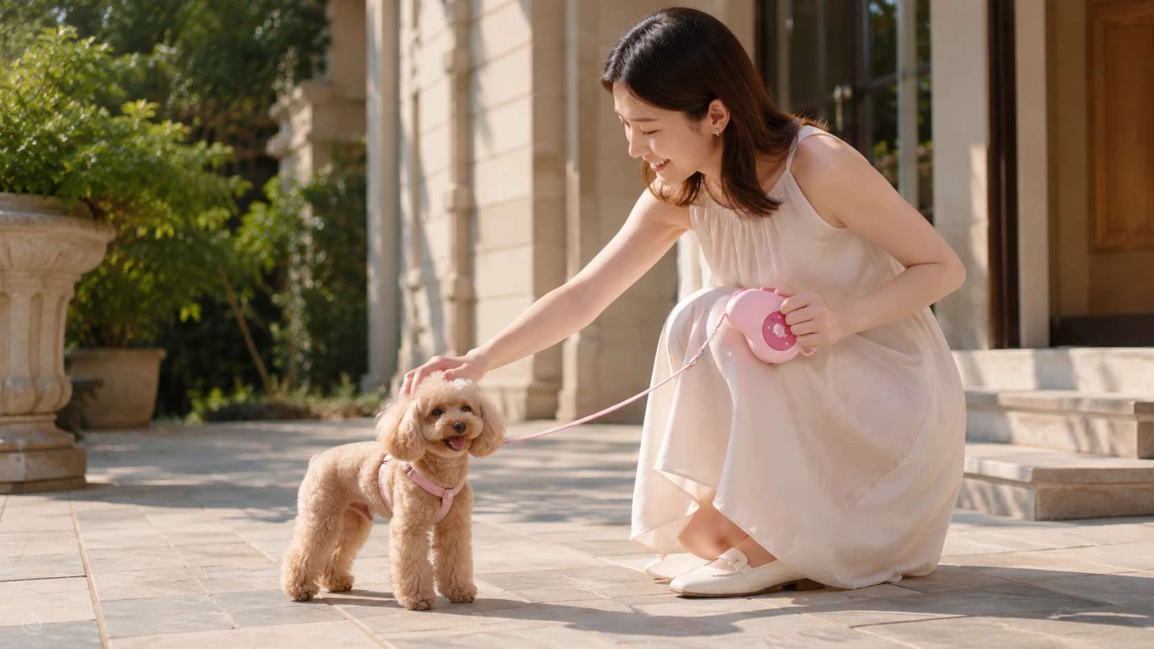 White Shark Auto Retractable Dog Leash · Sturdy Metal Hook · GuardHound DOG