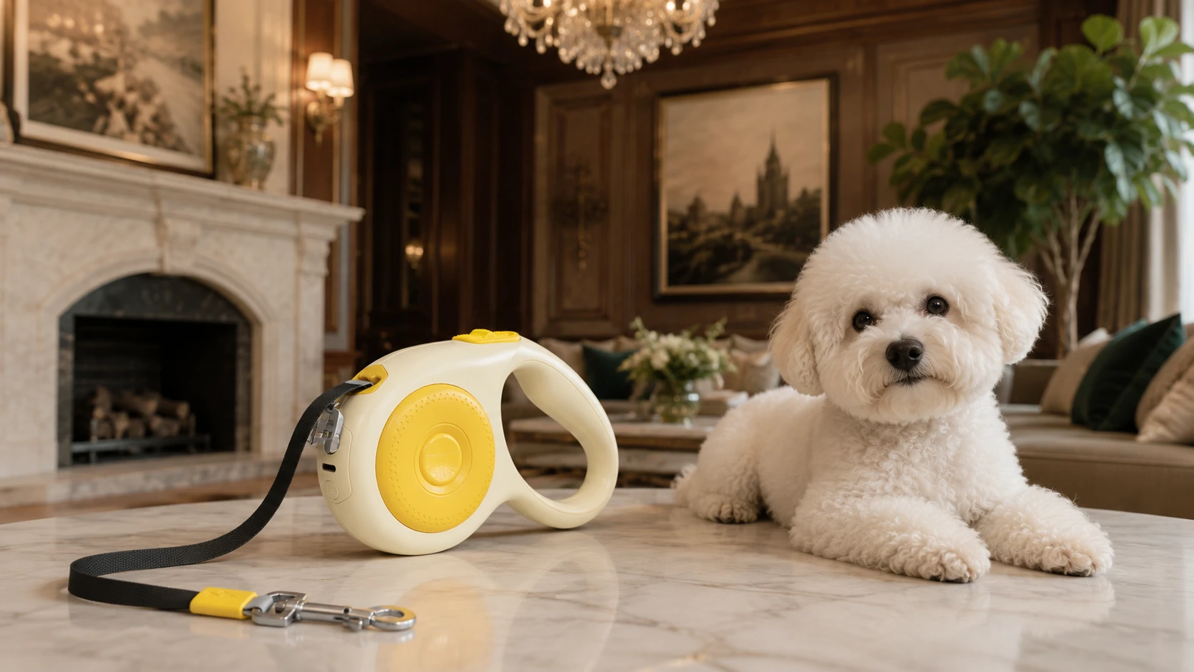 Anti-Shock Retractable Dog Leash with LED Light · GuardHound DOG