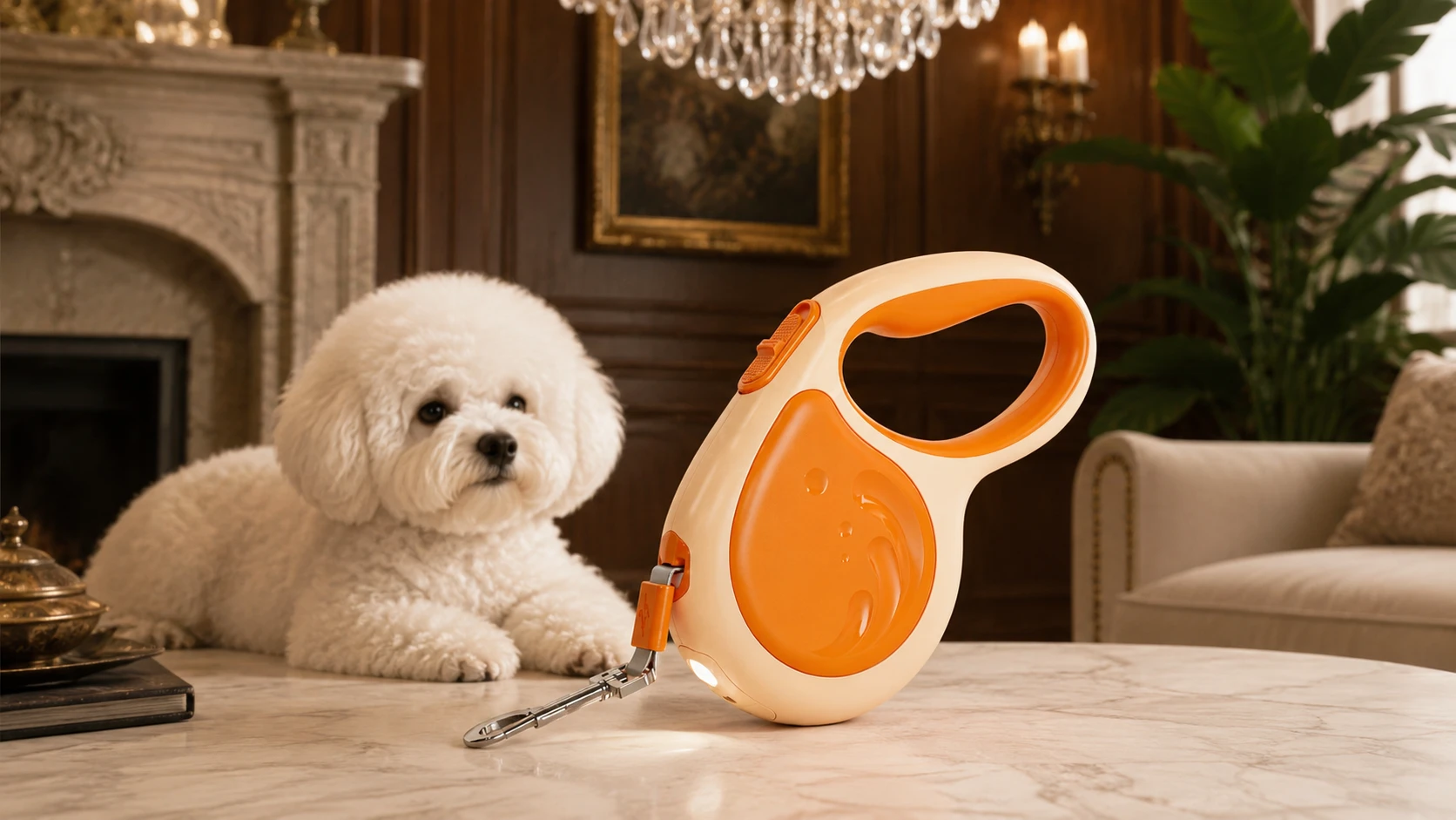 WhaleFlex Retractable Dog Leash with LED Light · GuardHound DOG