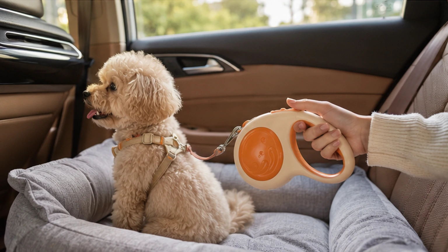 WhaleFlex Retractable Dog Leash with LED Light · Morning Hallway Prep · GuardHound DOG