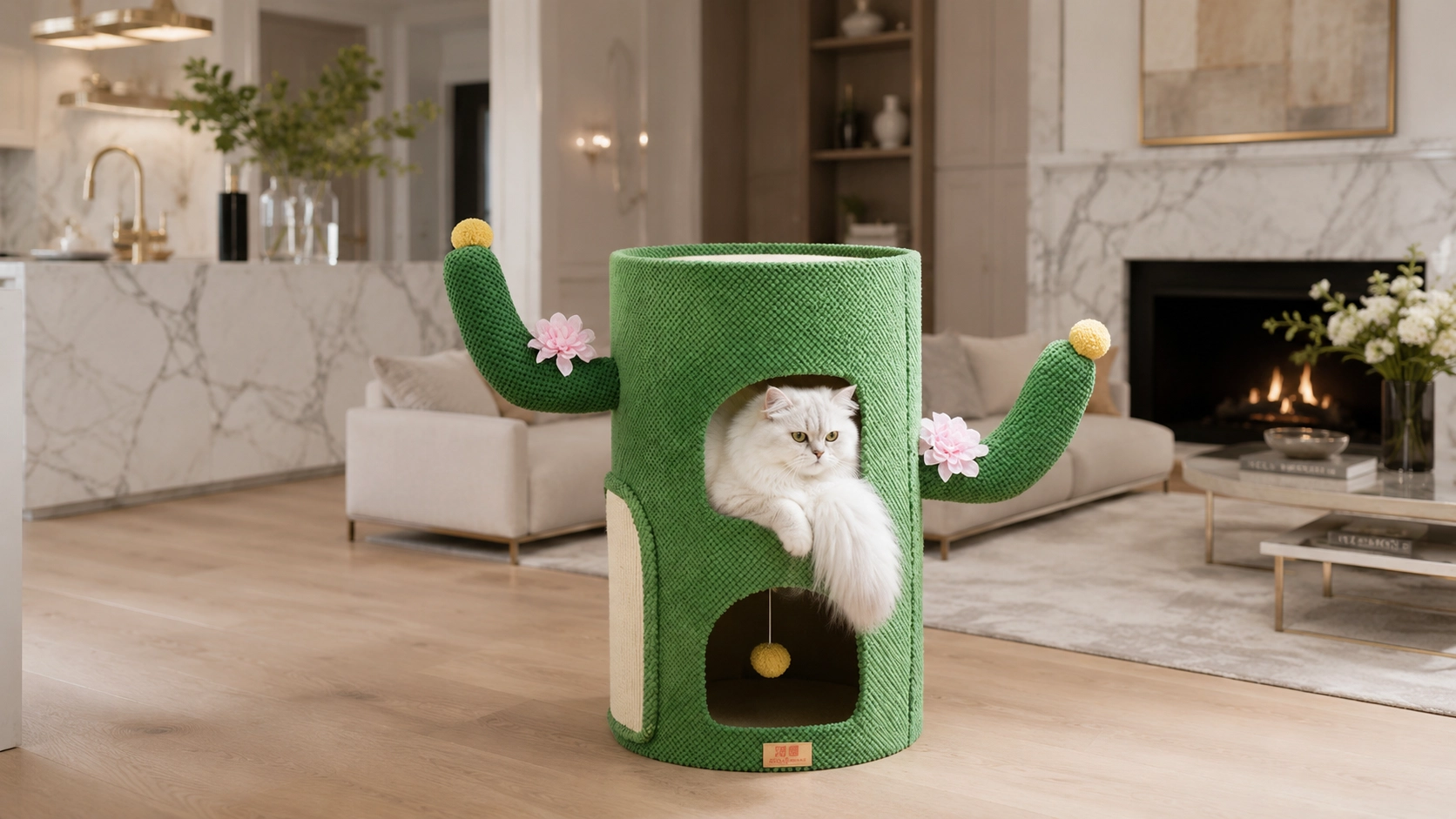 Cactus Sisal Cat Cave Scratcher · Cartoon Cactus Shape · GuardLynx