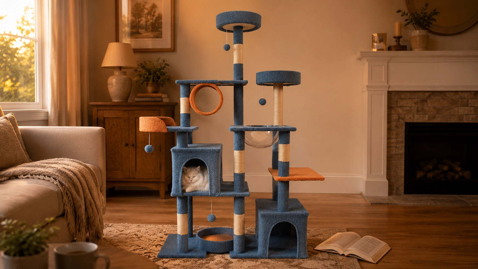 Grand Castle Cat Tree Tower · Cozy Cave Retreat · GuardLynx
