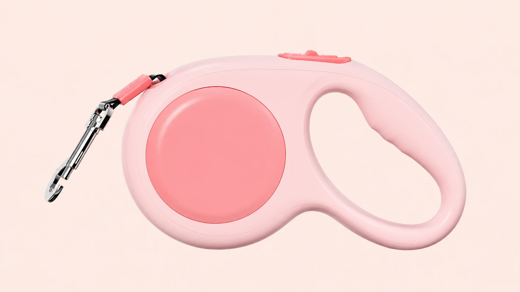 GuardHound Auto-Release Retractable Dog Leash · Cherry Blossom Pink · GuardHound DOG