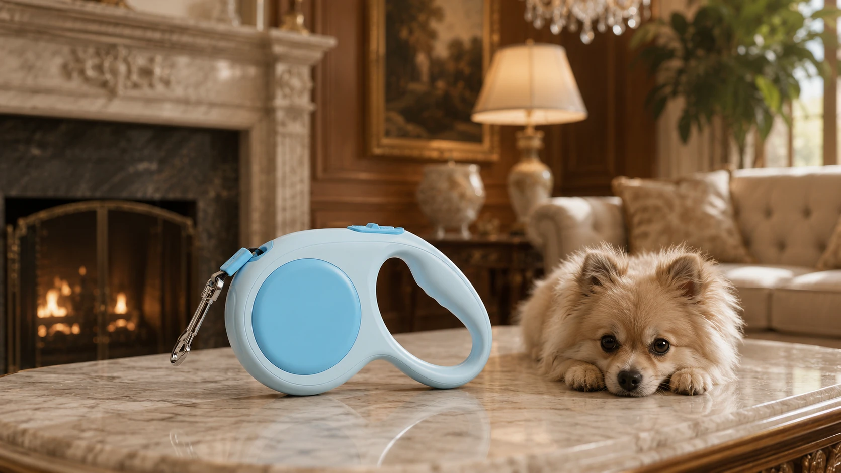 GuardHound Auto-Release Retractable Dog Leash · Ready by the Window · GuardHound DOG