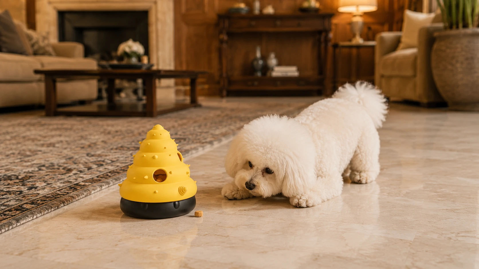 Spiral Hide & Seek Treat Toy · Anti-Slip Base · GuardHound DOG