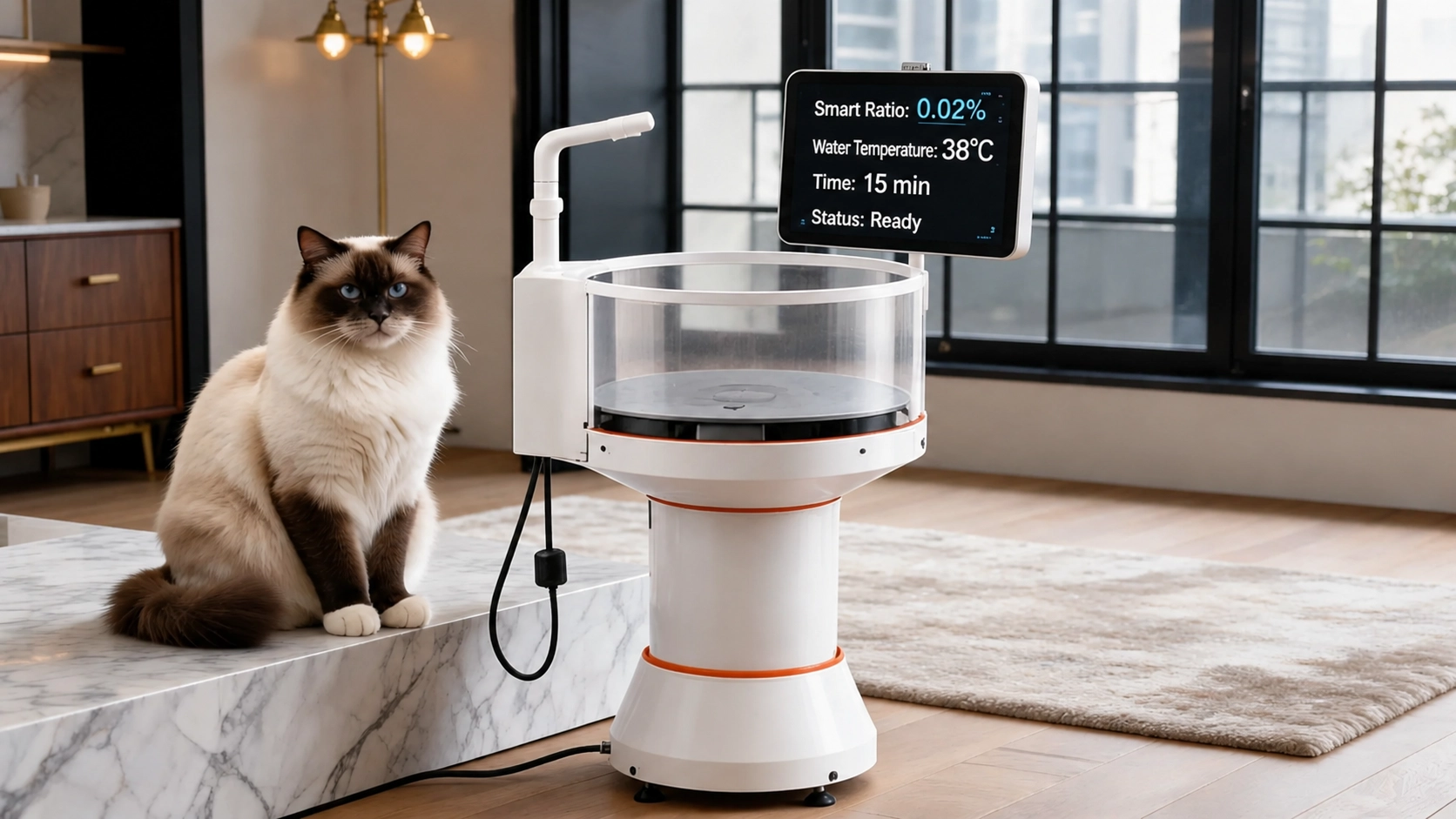 Smart Nano-Bubble Pet Medicated Bath Tub · Smart Precise Dosing · GuardLynx