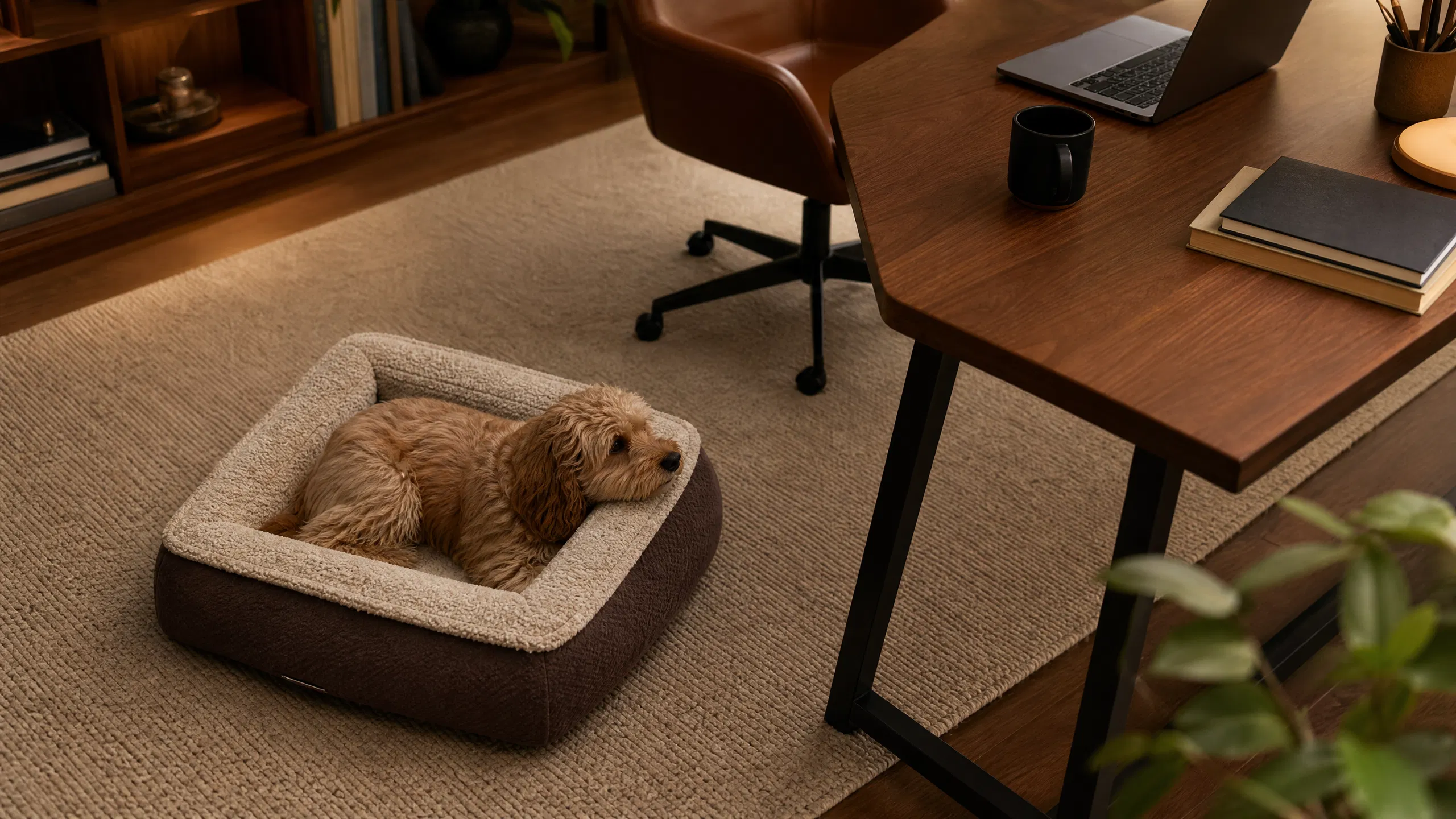 Comfortable Washable Pet Fence Bed · Soft Plush Comfort · GuardHound DOG