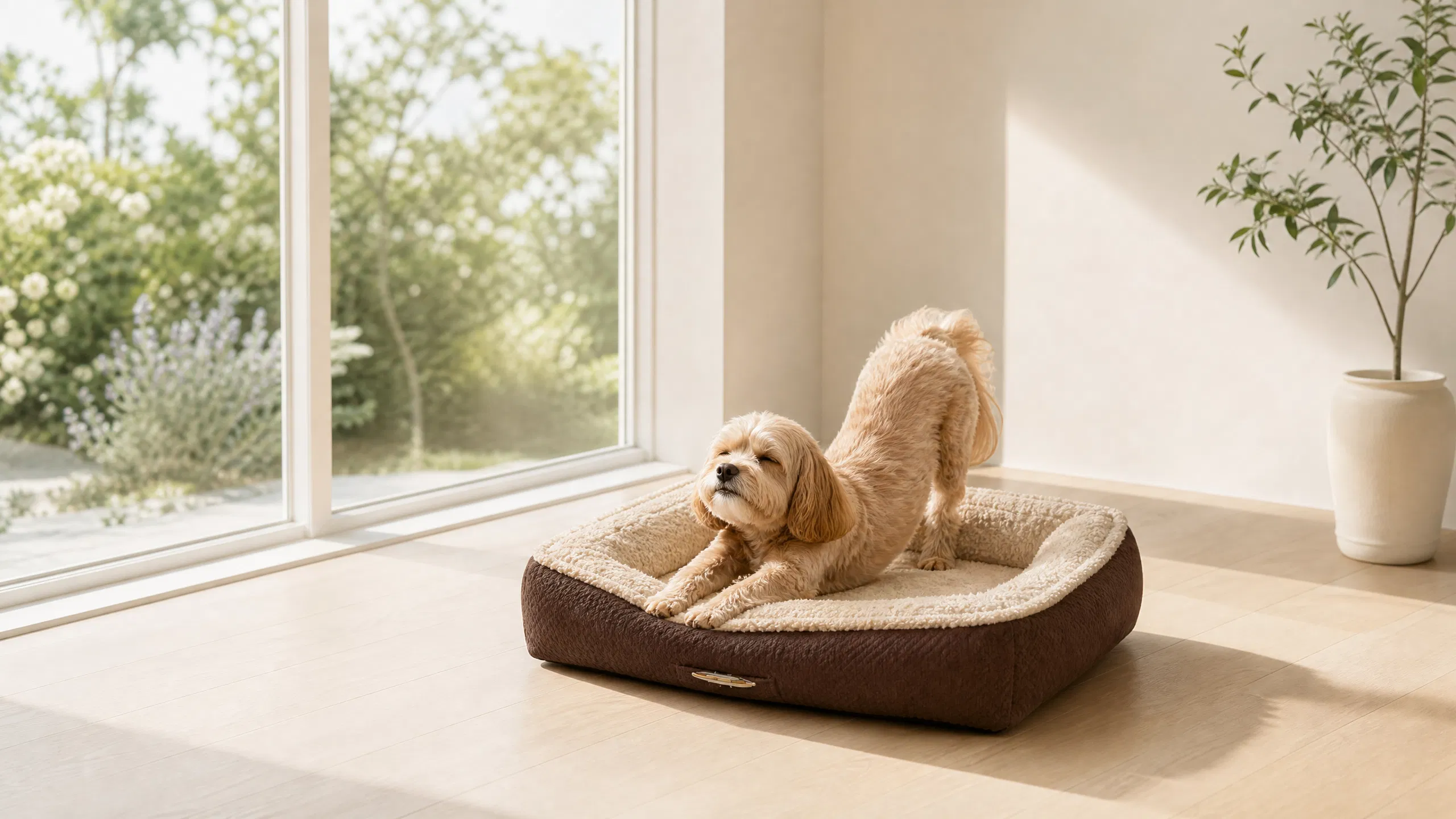 Comfortable Washable Pet Fence Bed · Sleek Modern Design · GuardHound DOG