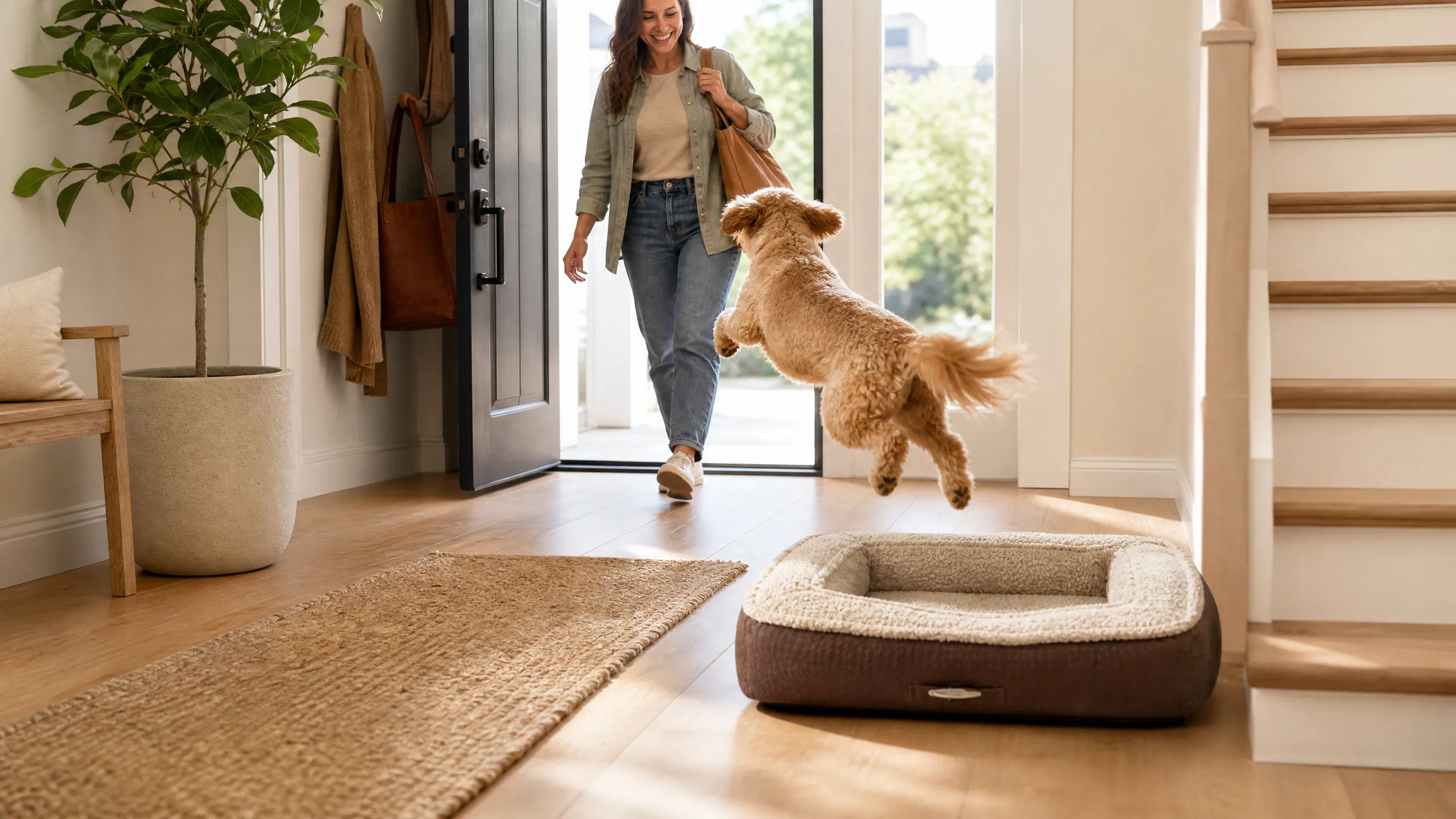 Comfortable Washable Pet Fence Bed · Morning Cuddles · GuardHound DOG
