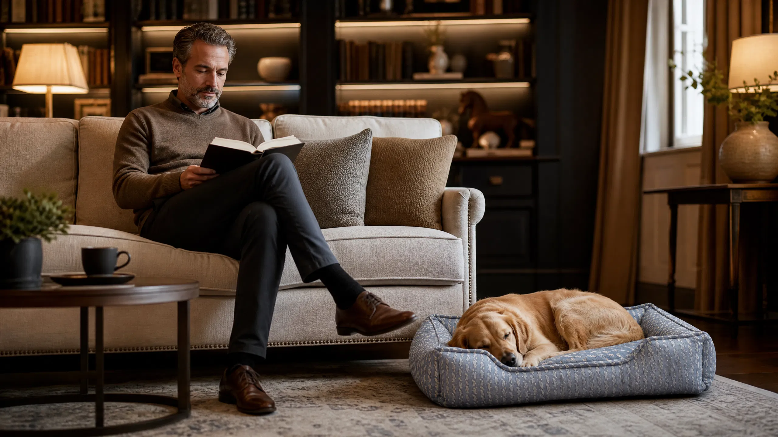 Luxury Memory Foam Dog Bed · Afternoon Alert · GuardHound DOG