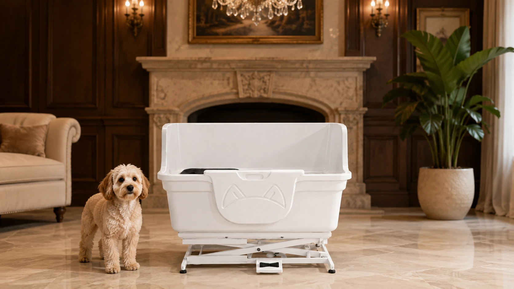 Electric Lift Single-Door Dog Bathing Station · GuardHound DOG