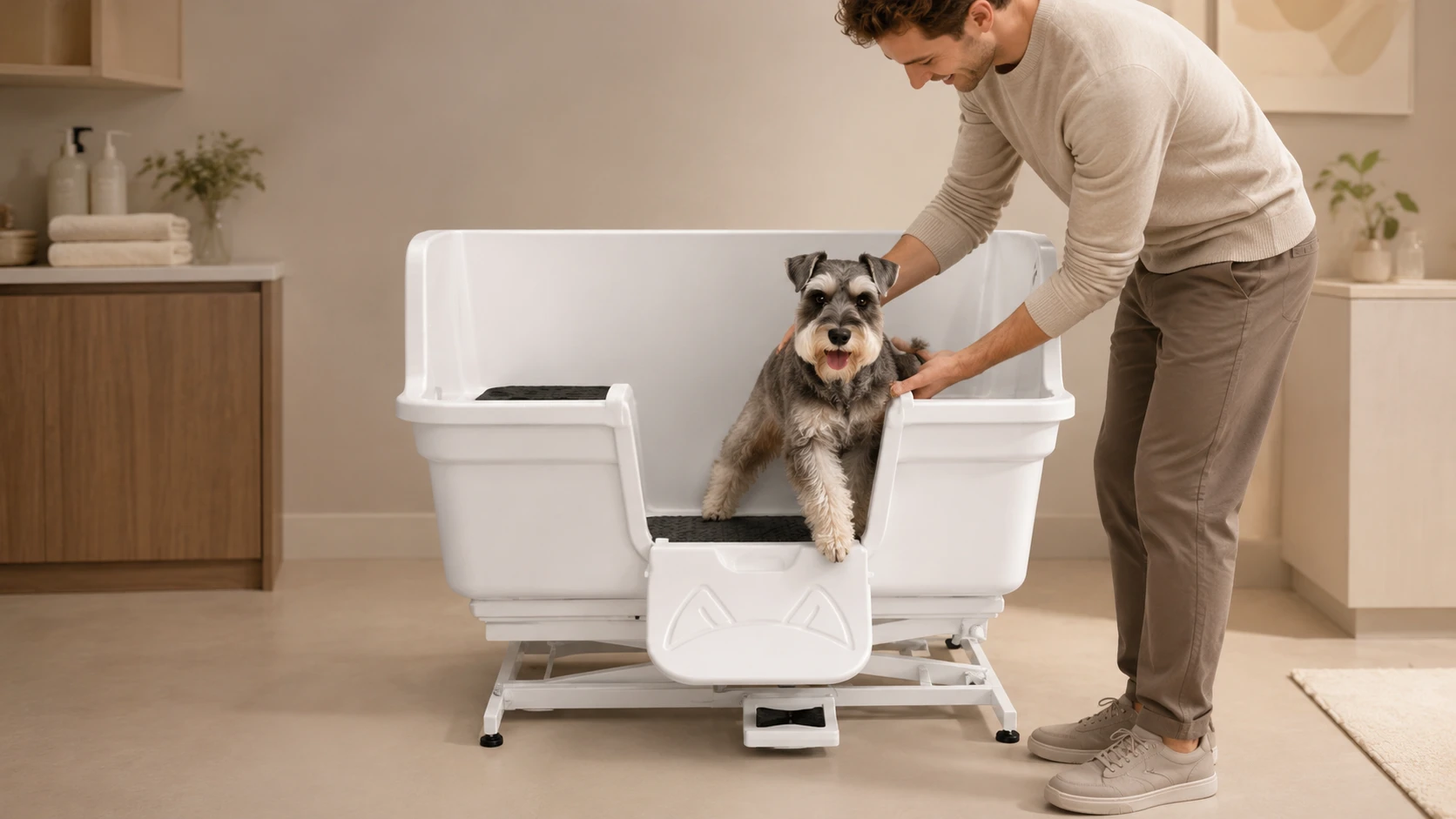 Electric Lift Single-Door Dog Bathing Station · Afternoon Minimalist Living Room · GuardHound DOG