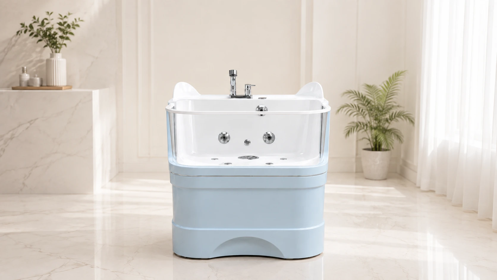 GuardHound Pet SPA Ozone Bathtub Mini · Cloud Blue · GuardHound DOG