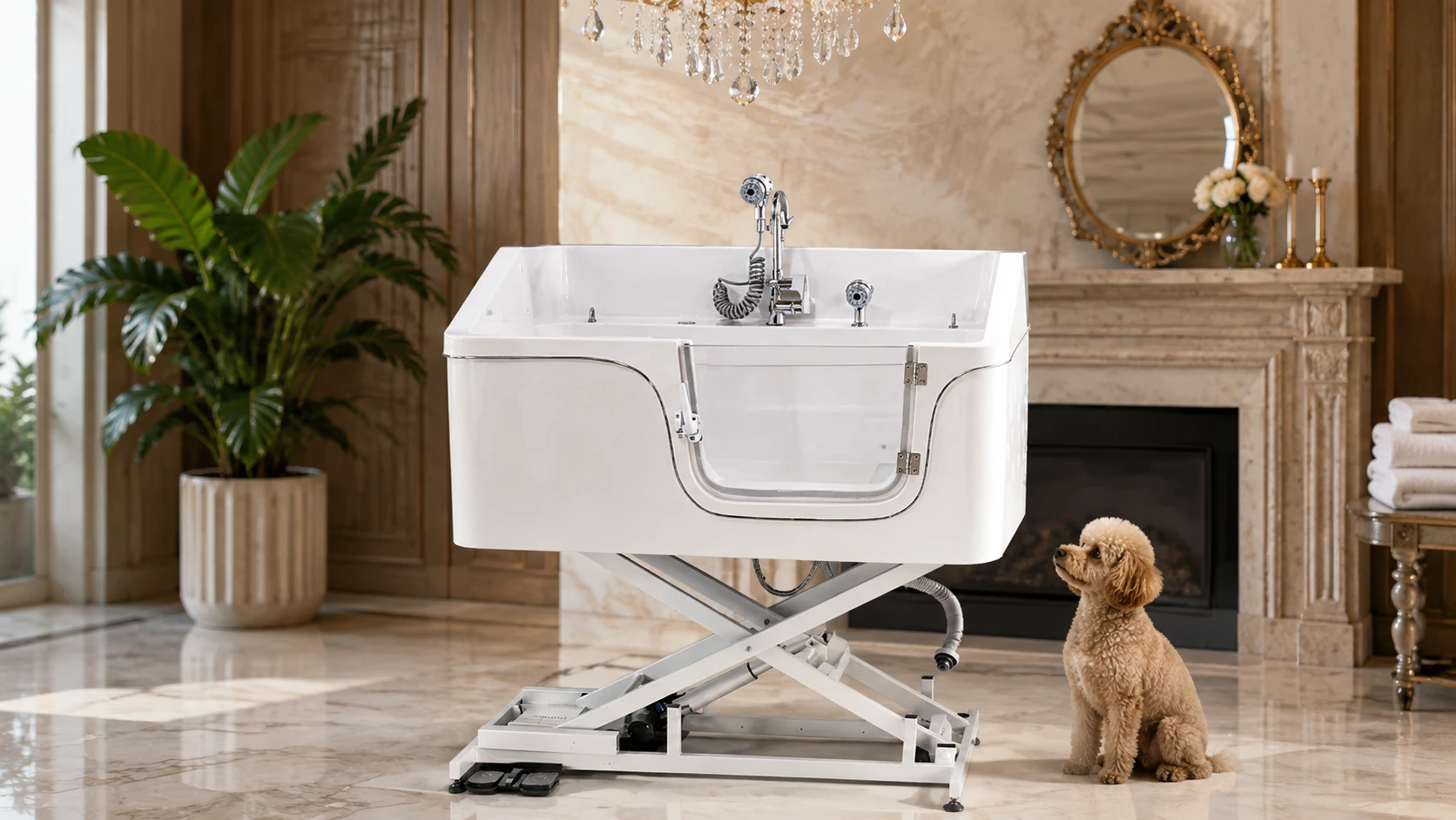 GuardHound Pet Spa Bubble Bath Tub · GuardHound DOG
