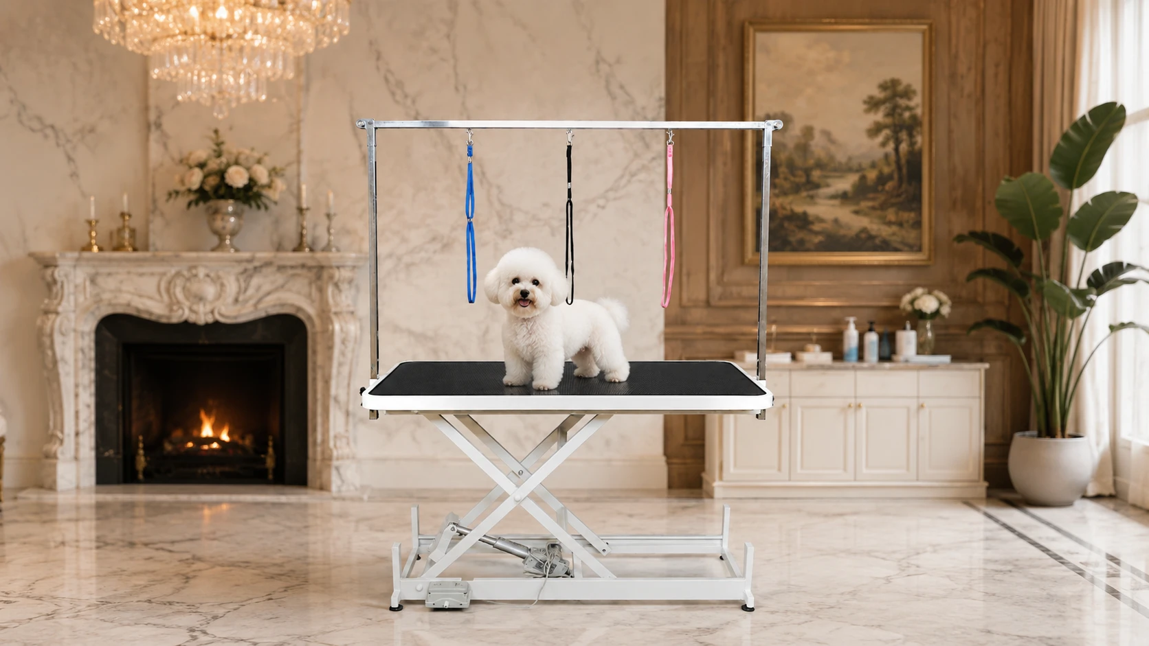 Electric Lift Pet Grooming Table with Remote · GuardHound DOG