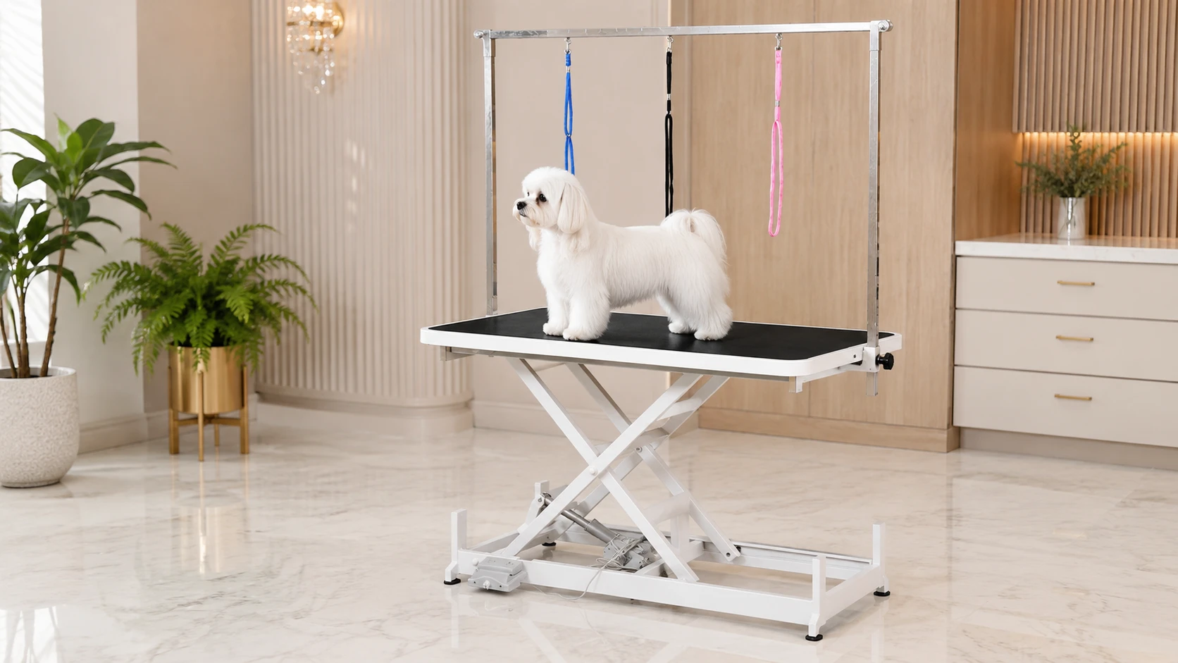 Electric Lift Pet Grooming Table with Remote · Electric Lift, Easy Height Adjustment · GuardHound DOG