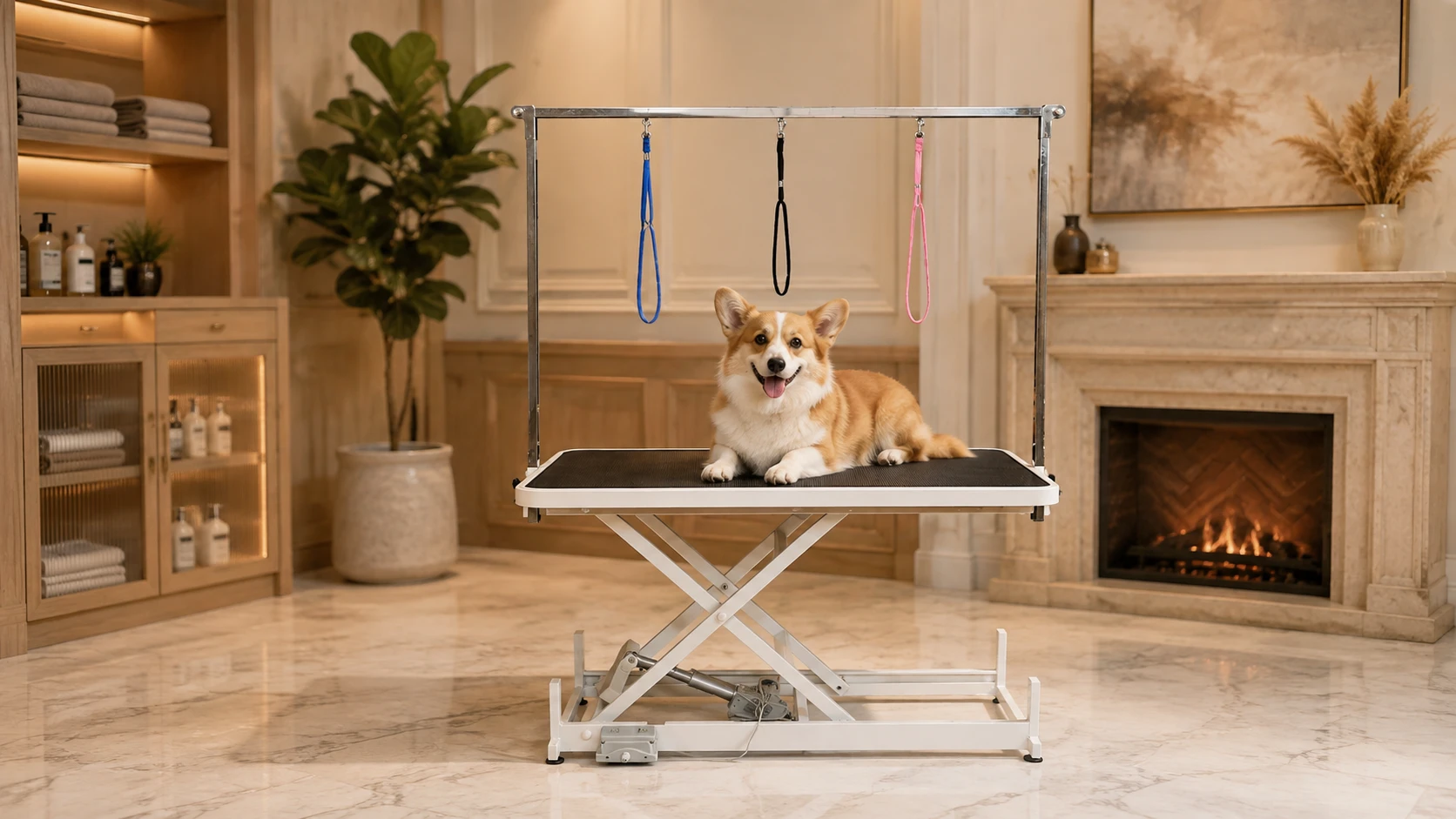 Electric Lift Pet Grooming Table with Remote · Heavy Duty, Safe and Stable · GuardHound DOG