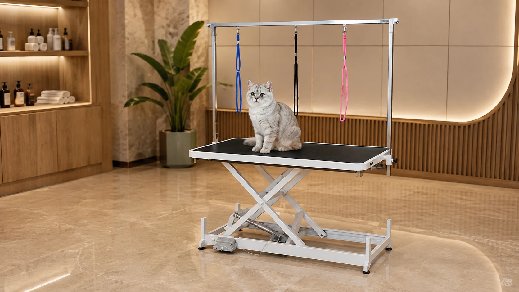 Electric Lift Pet Grooming Table with Remote · Non-Slip Surface, Pet Comfort · GuardHound DOG