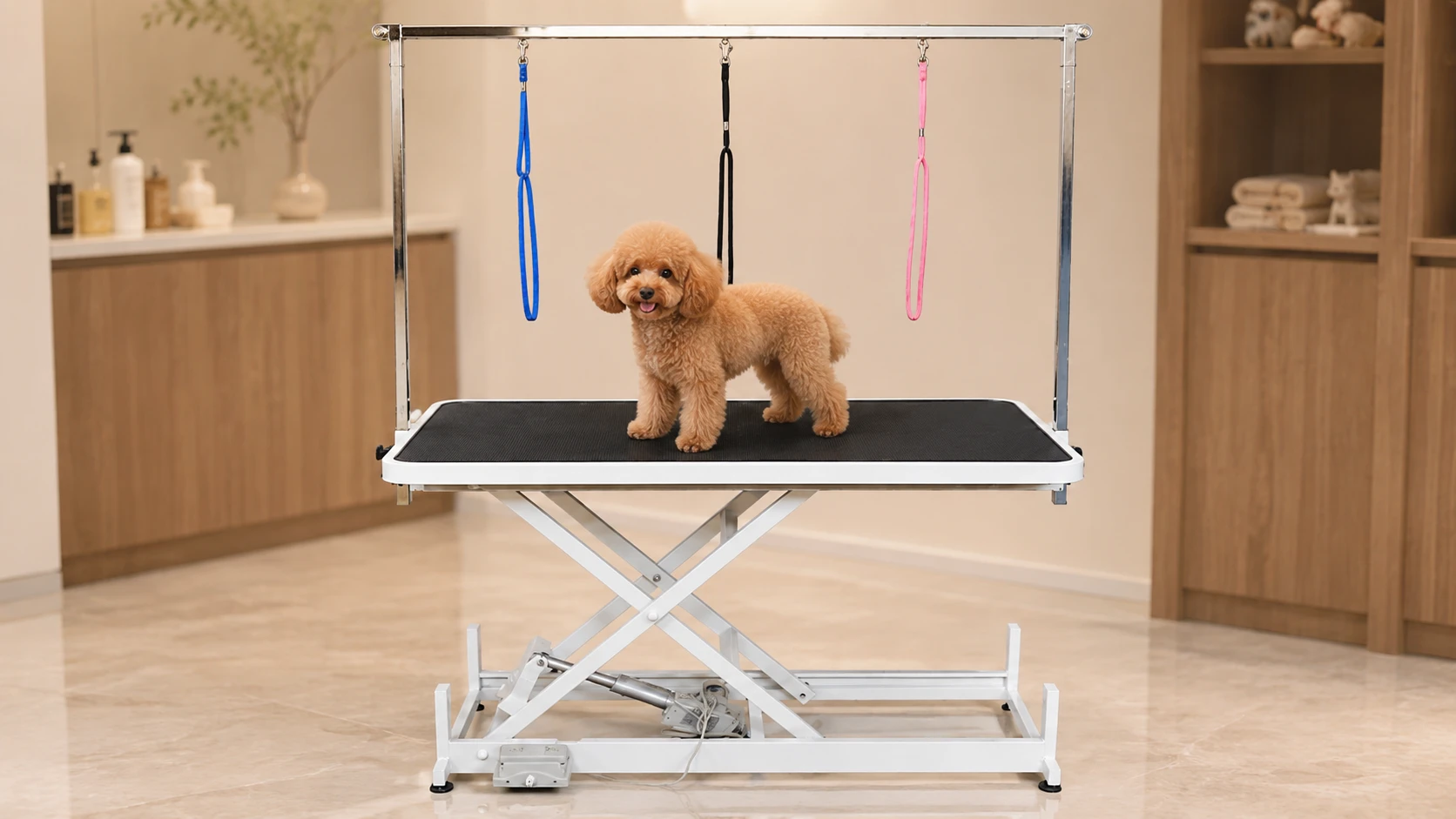 Electric Lift Pet Grooming Table with Remote · Remote Control, Convenient and Efficient · GuardHound DOG