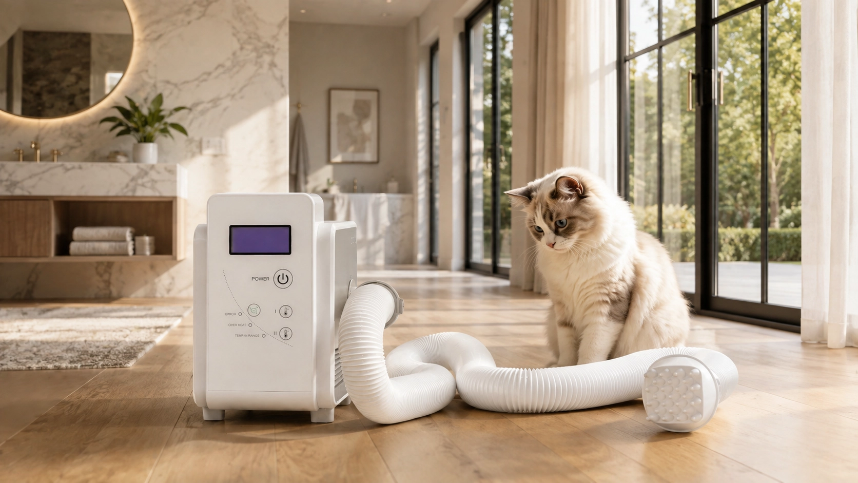 Smart Flea Comb with UV Sterilization · White · GuardLynx