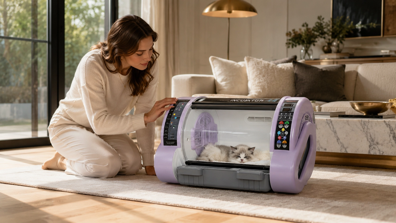 Smart Thermostatic Breeding Chamber · Transparent Viewing Window · GuardLynx