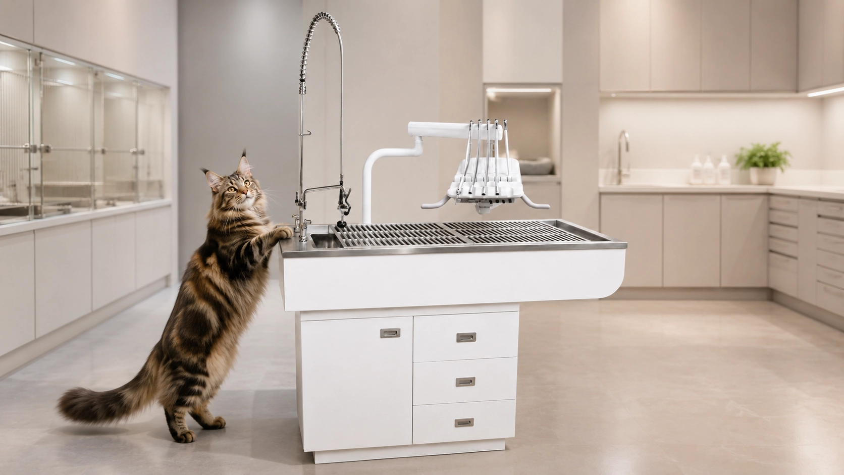 GuardLynx Electric Vet Dental Table · Medical-Grade Materials · GuardLynx