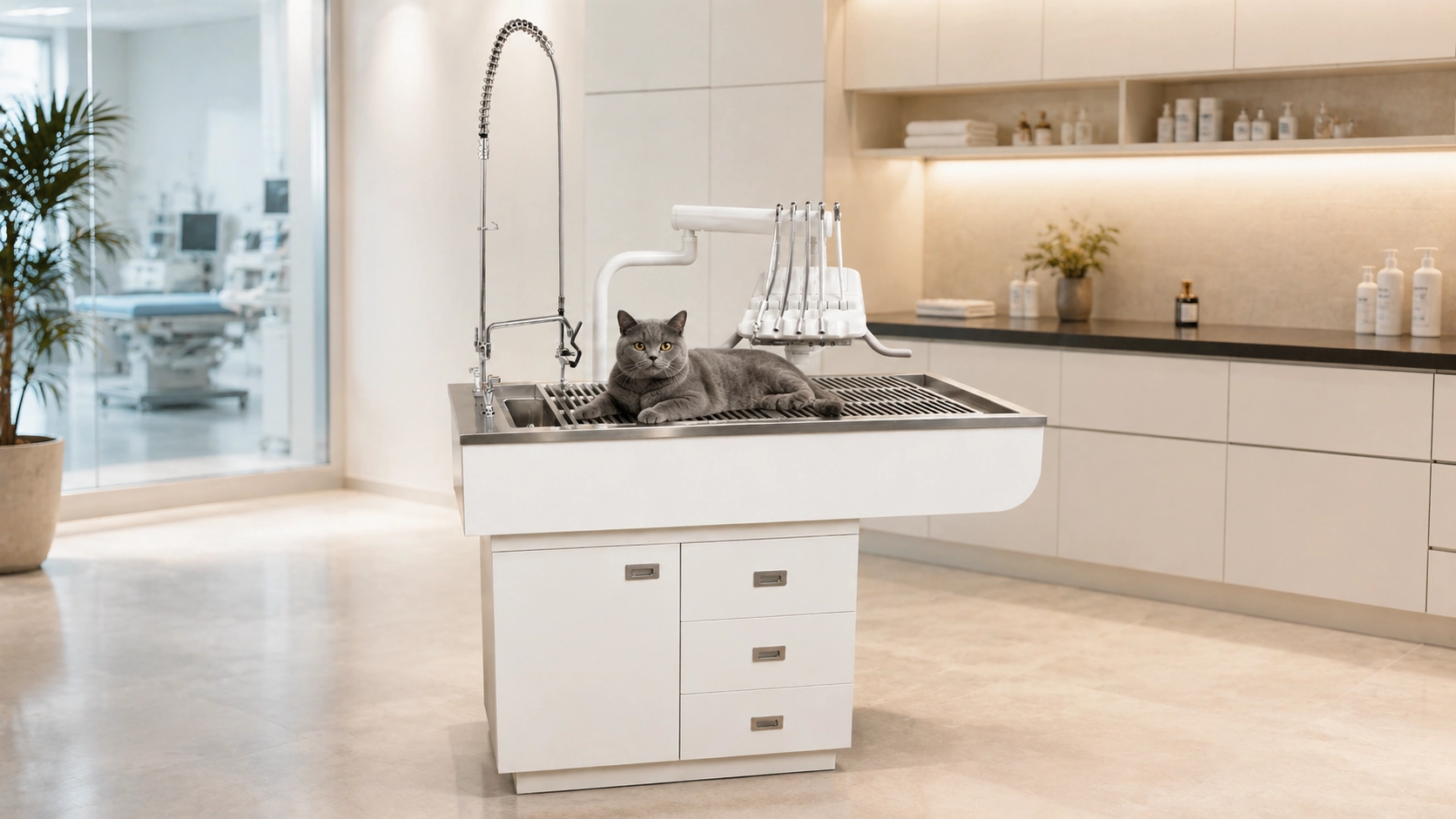 GuardLynx Electric Vet Dental Table · LED Lighting · GuardLynx