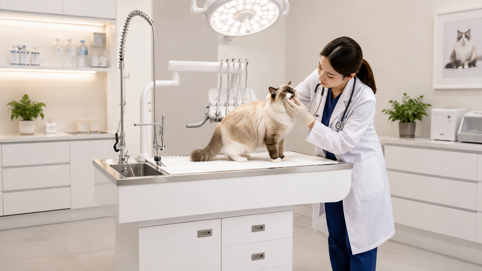 GuardLynx Electric Vet Dental Table · Veterinary Clinic Examination · GuardLynx
