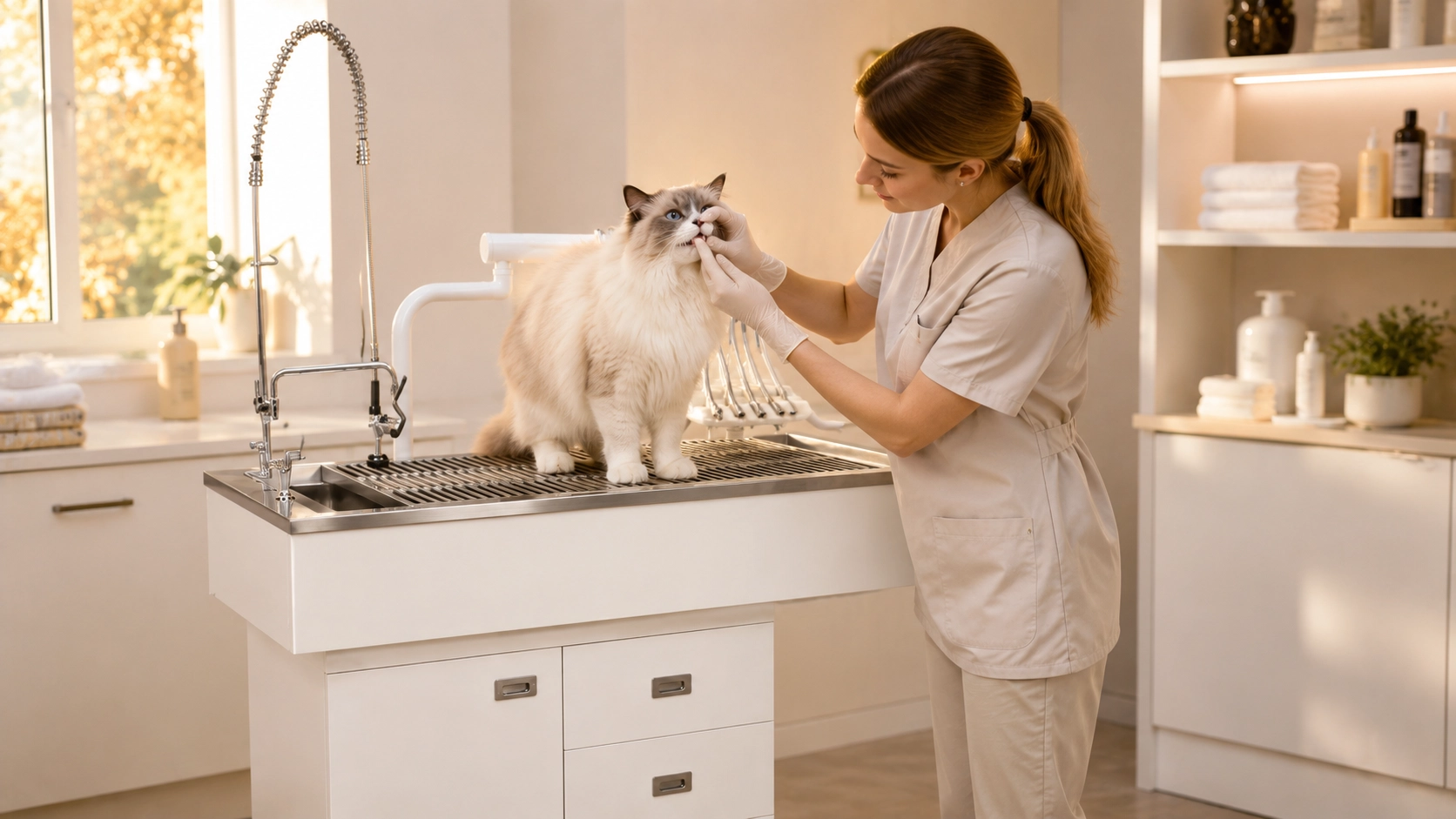 GuardLynx Electric Vet Dental Table · Golden Hour Grooming · GuardLynx