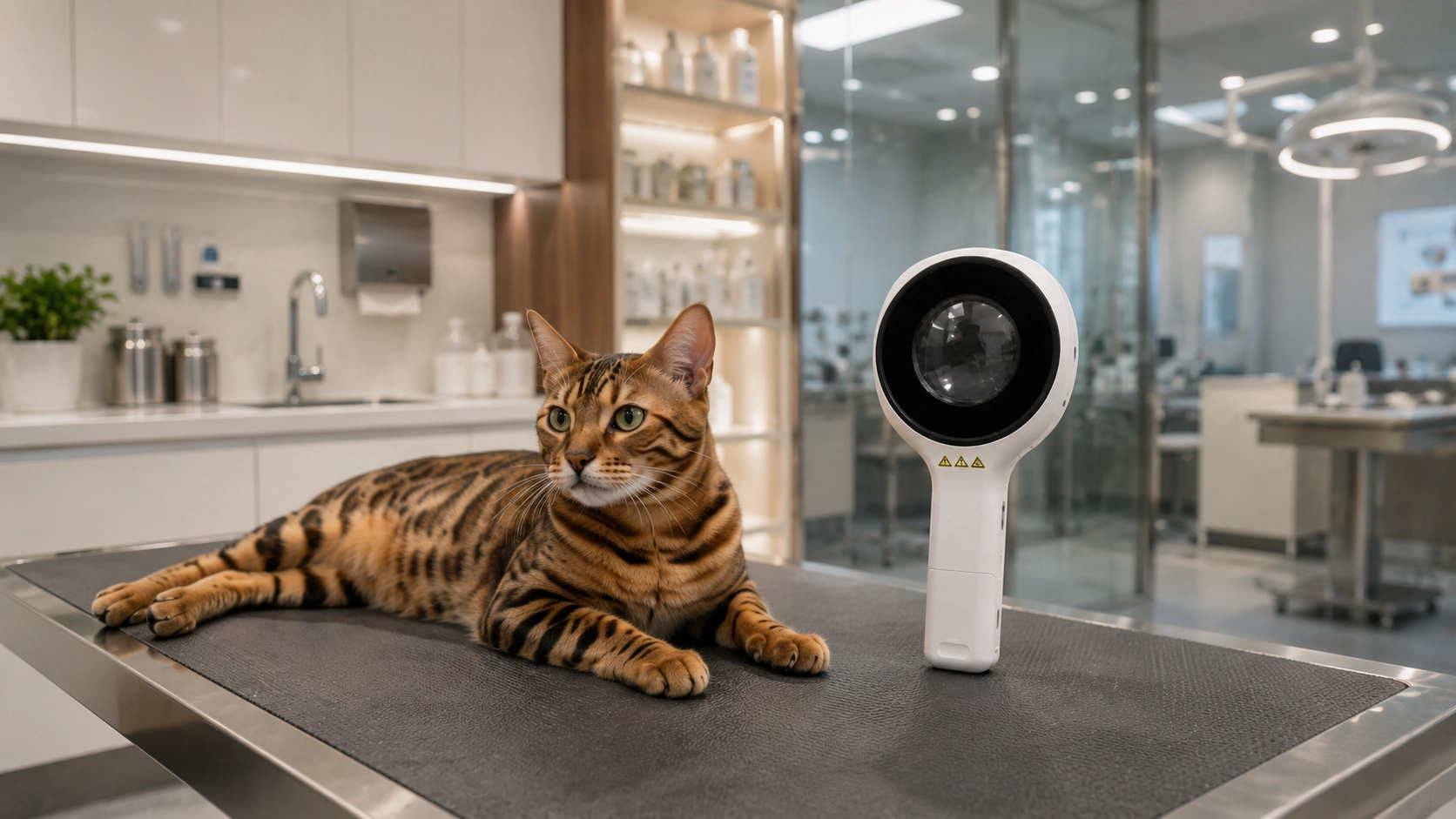 Smart Wood's Lamp Pet Skin Detector · White · GuardLynx
