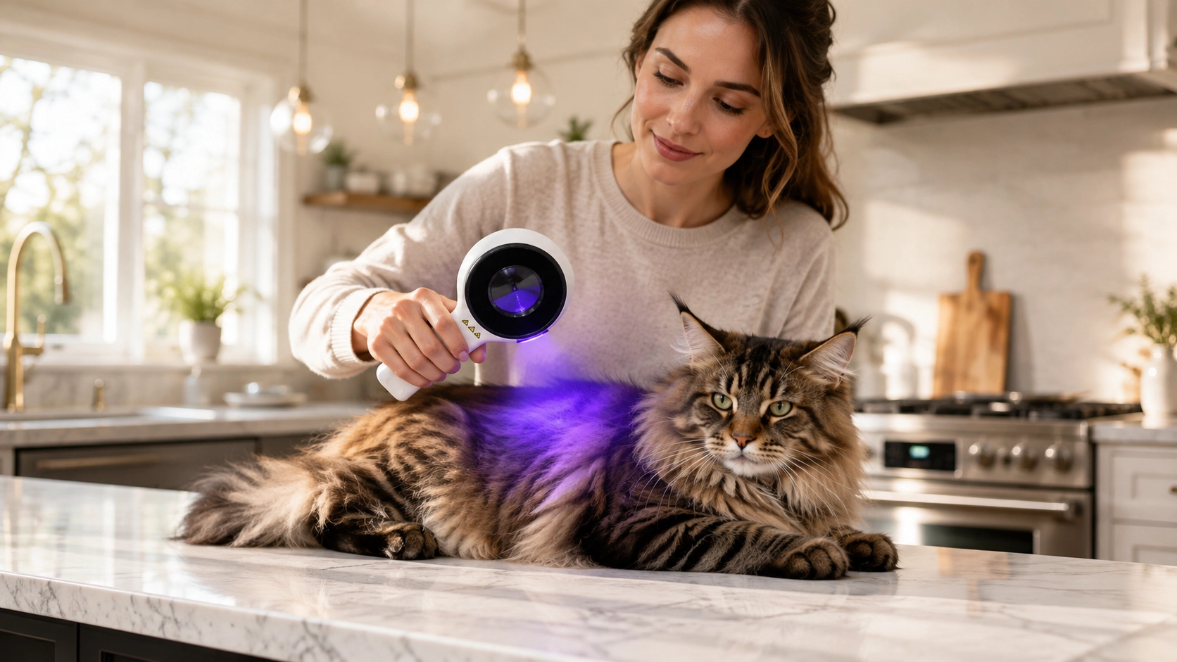Smart Wood's Lamp Pet Skin Detector · Morning Check-Up · GuardLynx