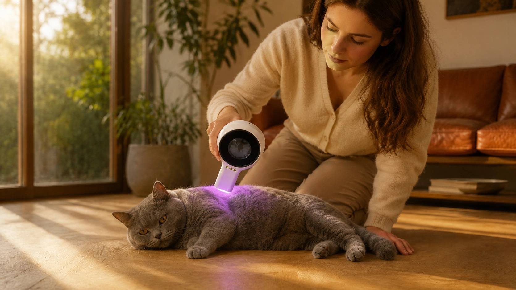 Smart Wood's Lamp Pet Skin Detector · Living Room Care · GuardLynx