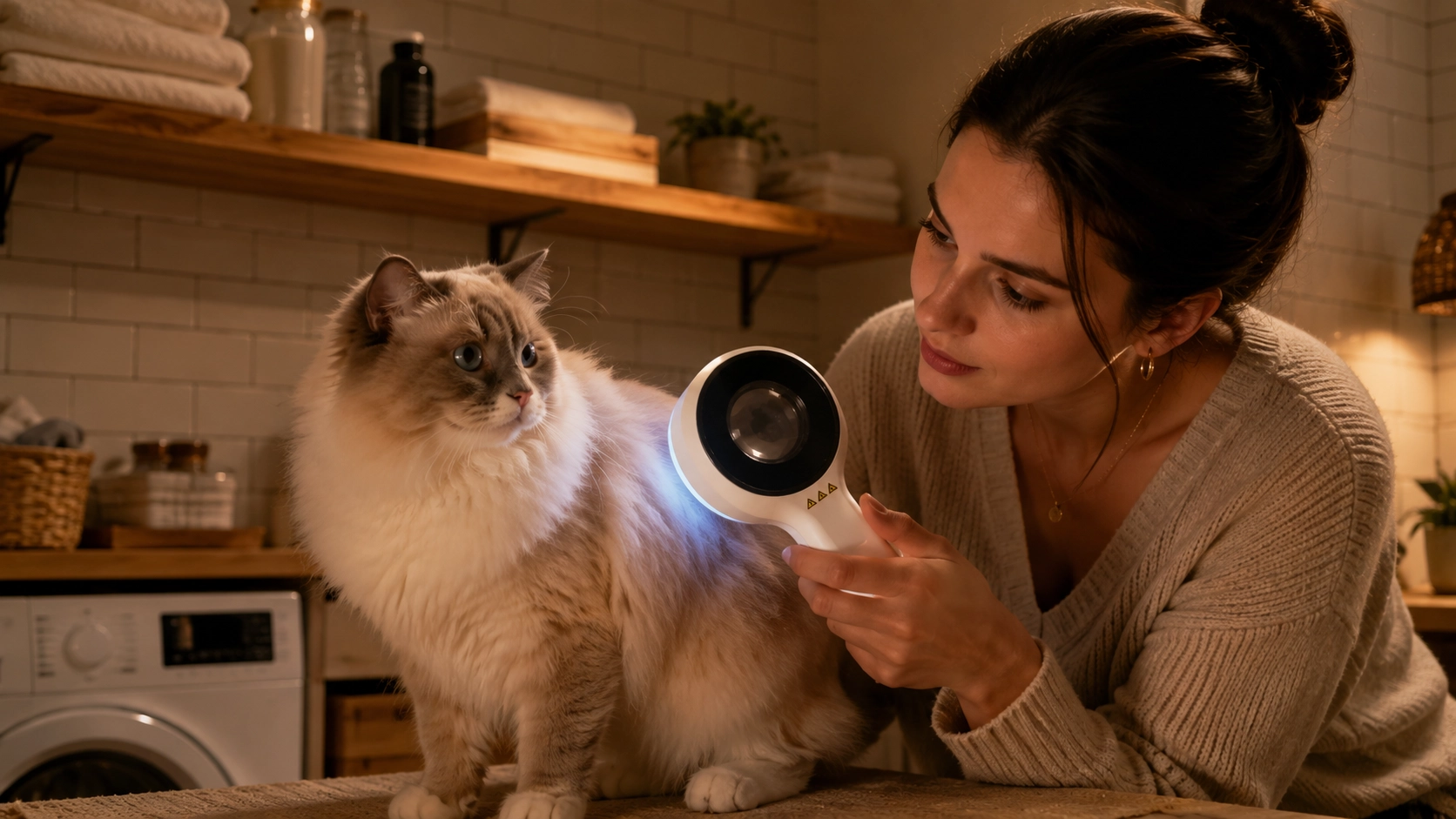 Smart Wood's Lamp Pet Skin Detector · Bathroom Focus · GuardLynx