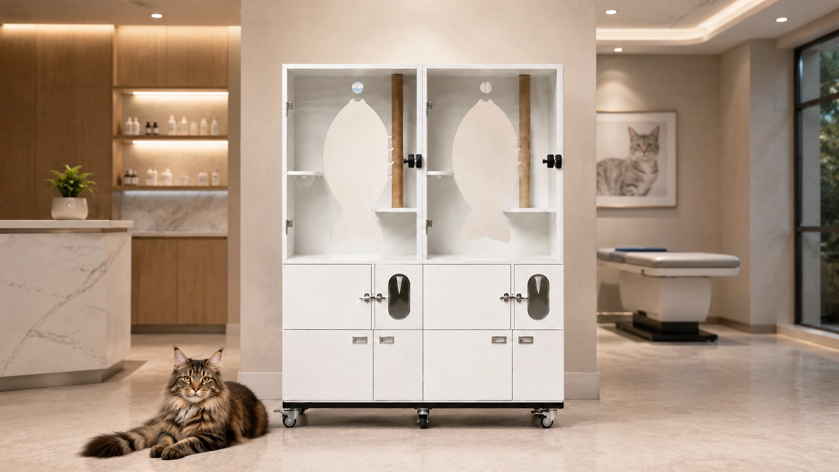 Luxury Cat Condo with Sturdy Steel Frame · Sturdy and Durable · GuardLynx