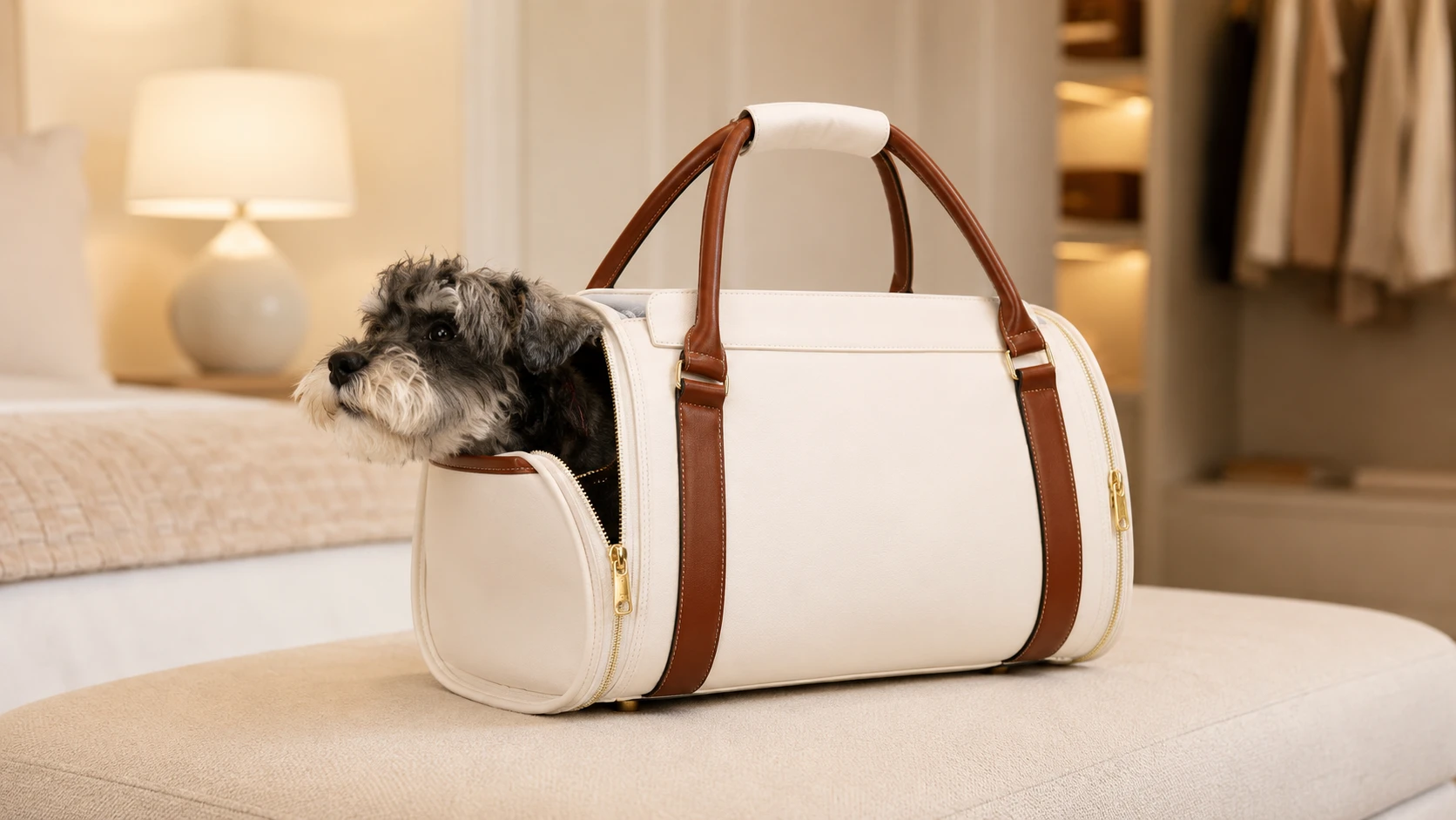 Luxury Pet Carrier Travel Bag · Padded Shoulder Strap · GuardHound DOG
