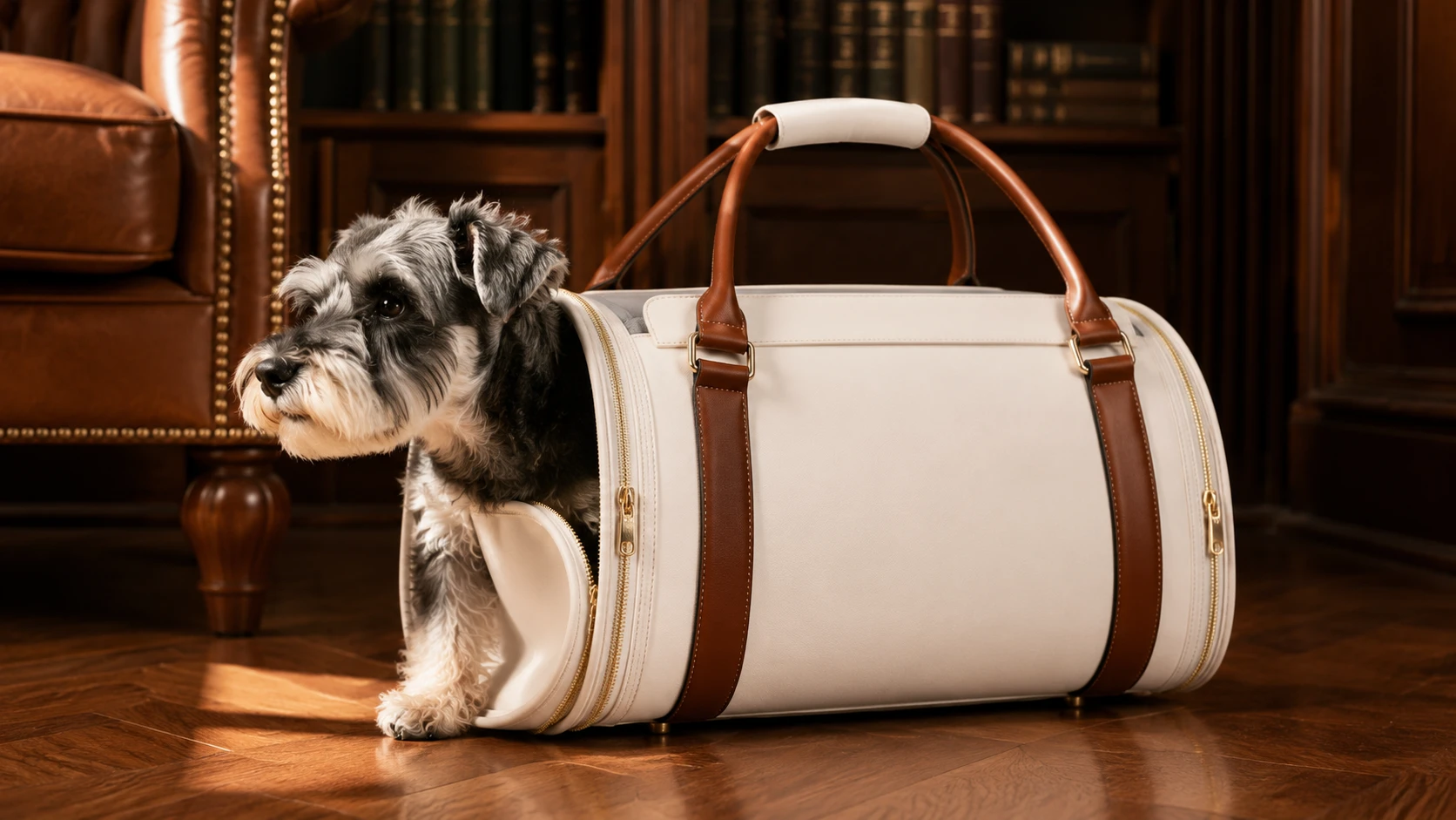 Luxury Pet Carrier Travel Bag · Multiple Pockets · GuardHound DOG