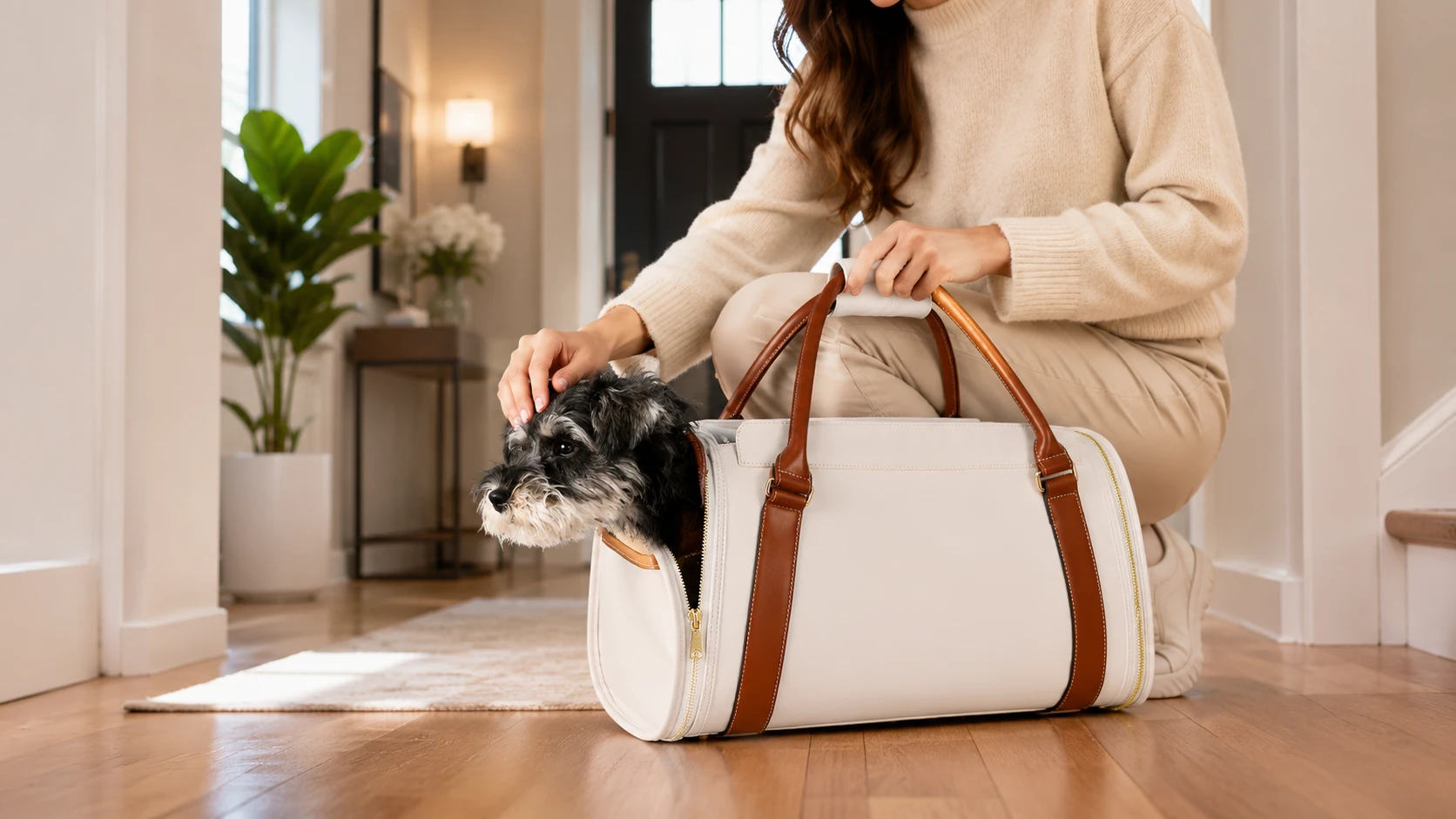 Luxury Pet Carrier Travel Bag · Afternoon Relaxation · GuardHound DOG