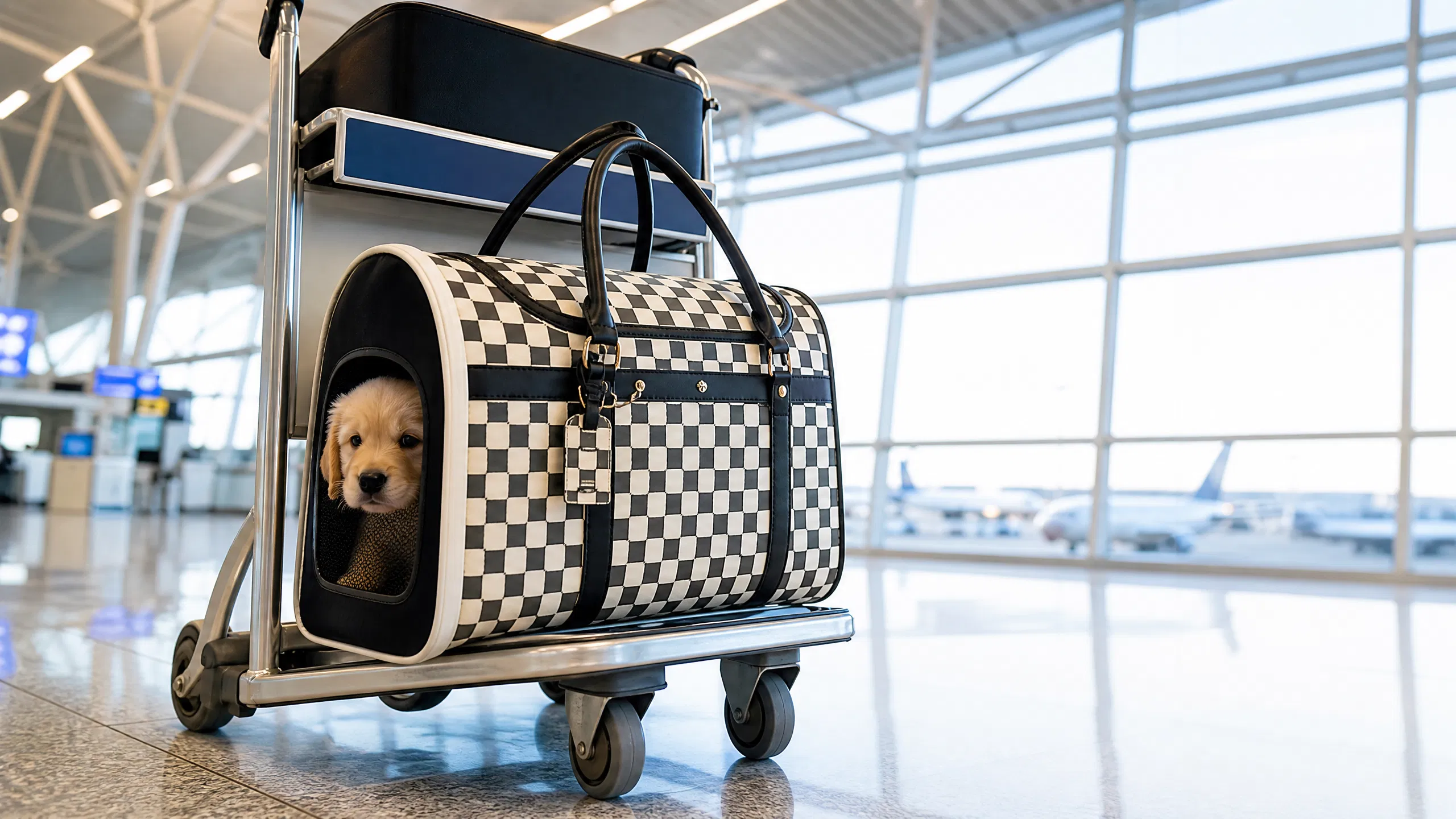 GuardHound Luxury Multi-Function Pet Travel Bag · Adjustable Shoulder Strap · GuardHound DOG