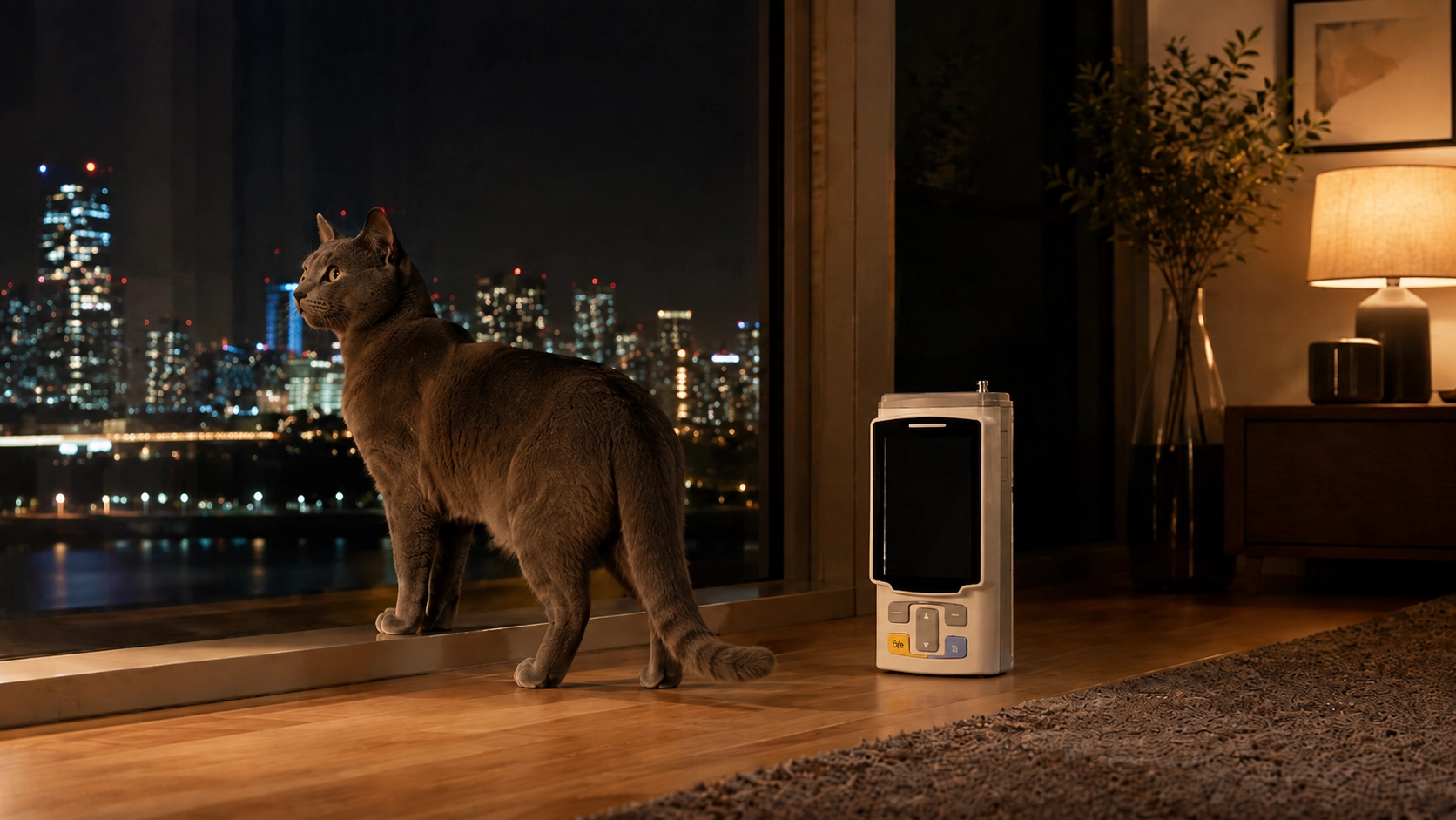 GuardLynx Pet Vital Signs Monitor · Night Watch with Husky · GuardLynx